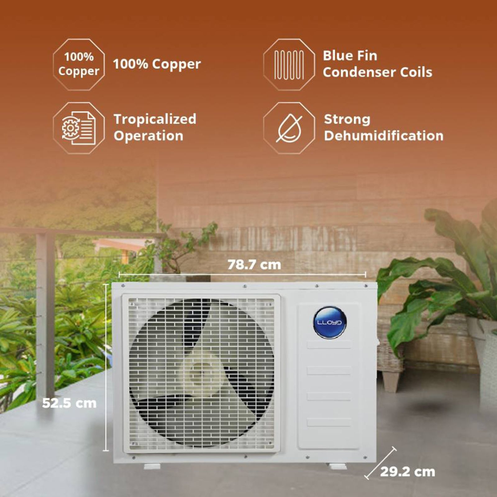 LLOYD 1 Ton 3 Star Split AC (Copper Condenser, GLS12C3XWBEP)_10