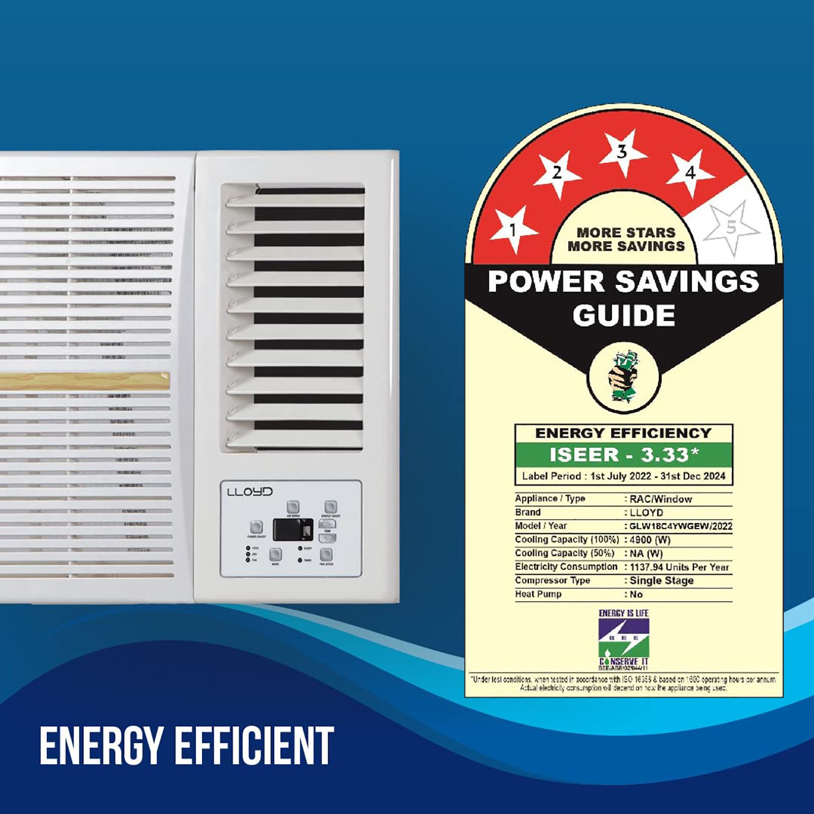 LLOYD 1.5 Ton 4 Star Window AC (Copper Condenser, GLW18C4YWGEW) LLOYD 1.5 Ton 4 Star Window AC (Copper Condenser, GLW18C4YWGEW)_6