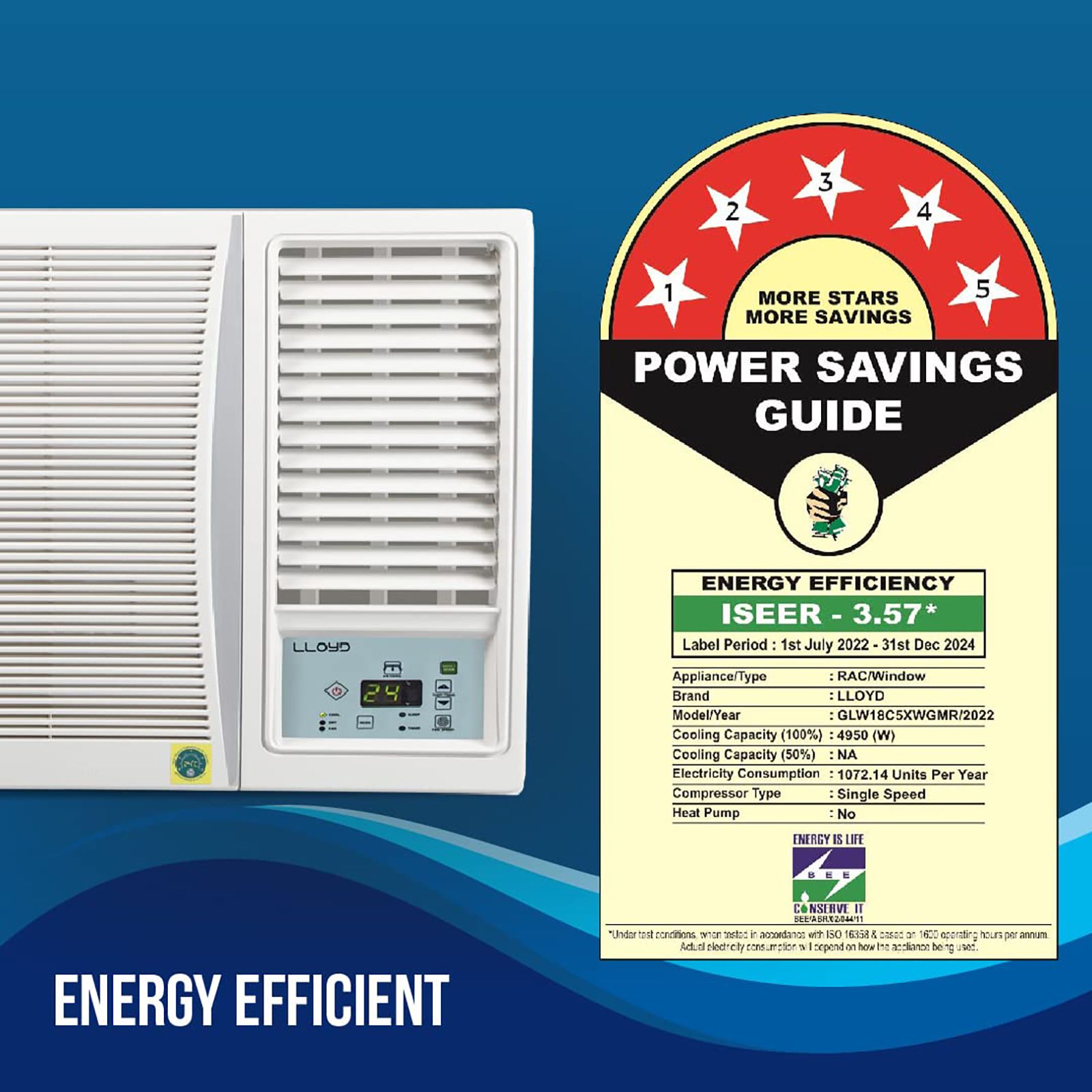 LLOYD 1.5 Ton 5 Star Window AC (Copper Condenser, GLW18C5XWGMR) LLOYD 1.5 Ton 5 Star Window AC (Copper Condenser, GLW18C5XWGMR)_5
