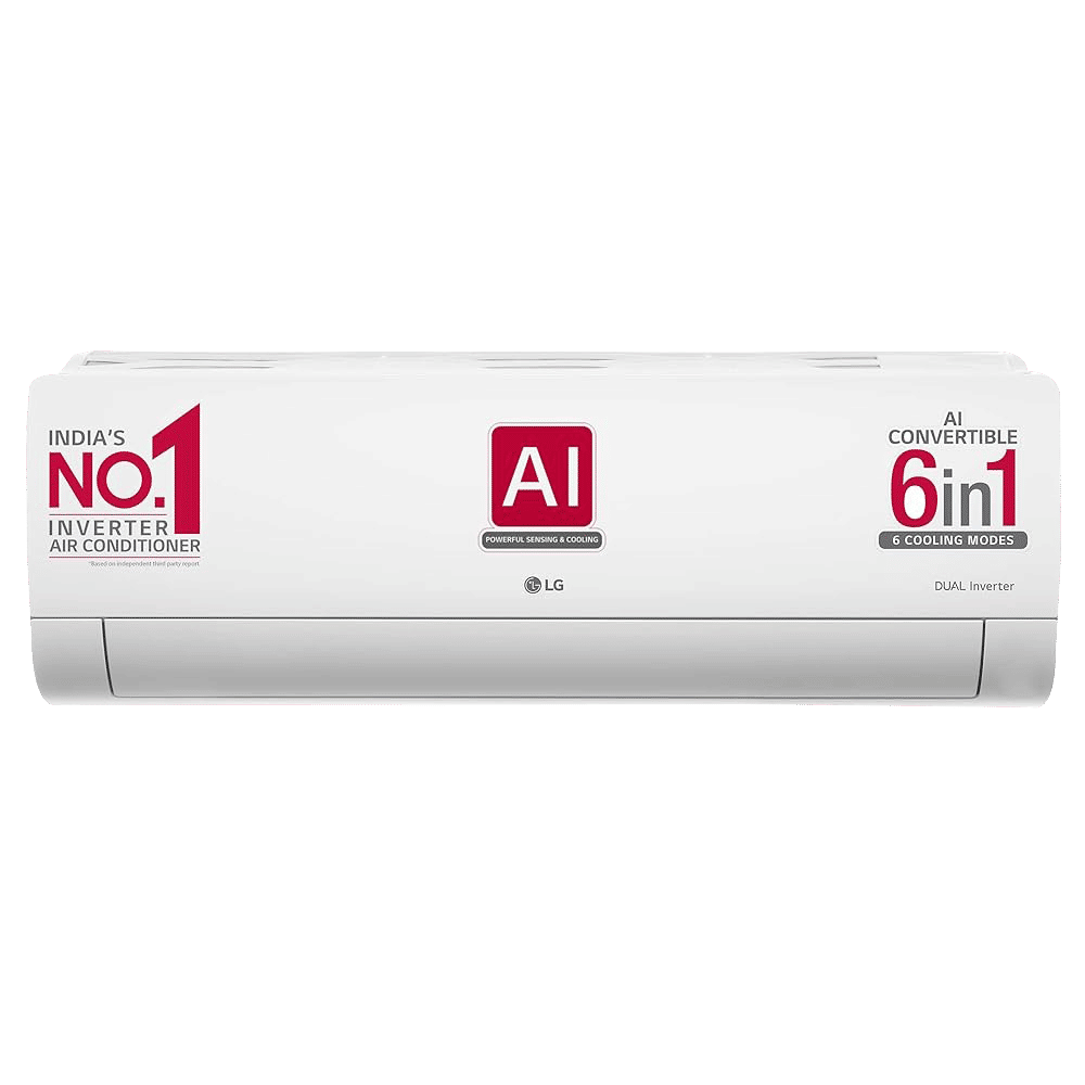 LG 6 in 1 Convertible 2 Ton 3 Star AI Dual Inverter Split AC with 4-Way Swing (Copper Condenser, RS-Q24ENXE) LG 6 in 1 Convertible 2 Ton 3 Star AI Dual Inverter Split AC with 4-Way Swing (Copper Condenser, RS-Q24ENXE)_1