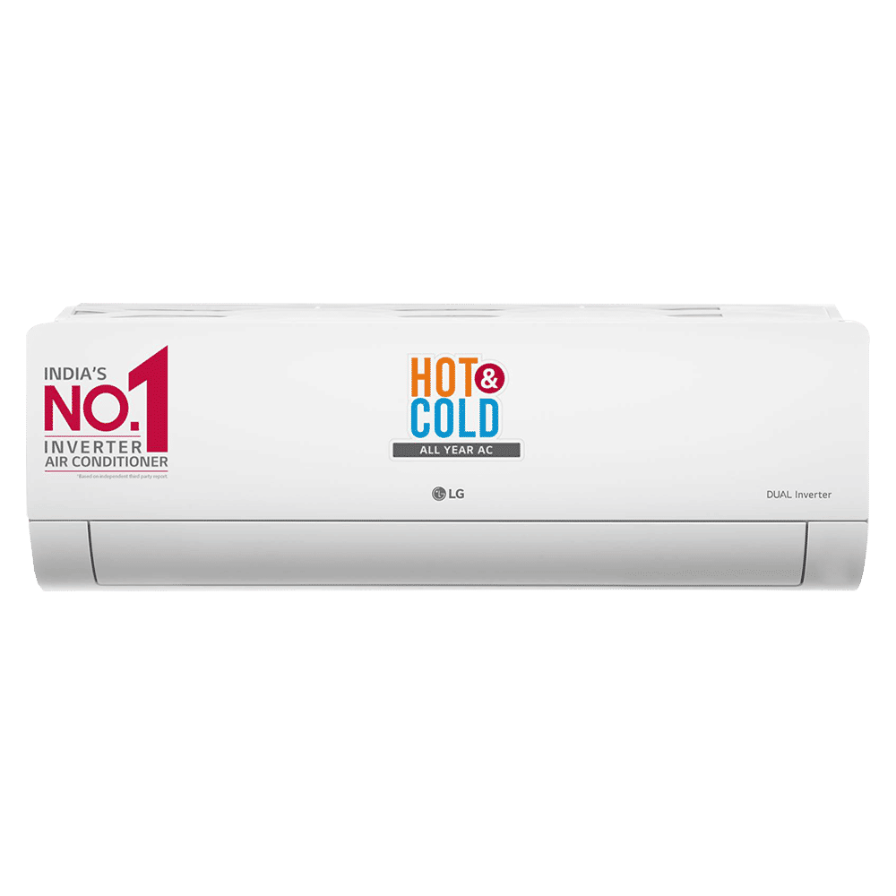 LG 5 in 1 Convertible 1.5 Ton 3 Star Hot & Cold Dual Inverter Split AC with 4-Way Swing (Copper Condenser, RS-H19VNXE) LG 5 in 1 Convertible 1.5 Ton 3 Star Hot & Cold Dual Inverter Split AC with 4-Way Swing (Copper Condenser, RS-H19VNXE)_1