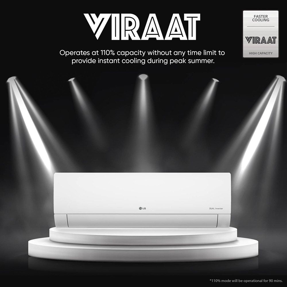 LG 5 in 1 Convertible 2 Ton 3 Star Hot & Cold Dual Inverter Split AC with 4-Way Swing (Copper Condenser, RS-H24VNXE) LG 5 in 1 Convertible 2 Ton 3 Star Hot & Cold Dual Inverter Split AC with 4-Way Swing (Copper Condenser, RS-H24VNXE)_13