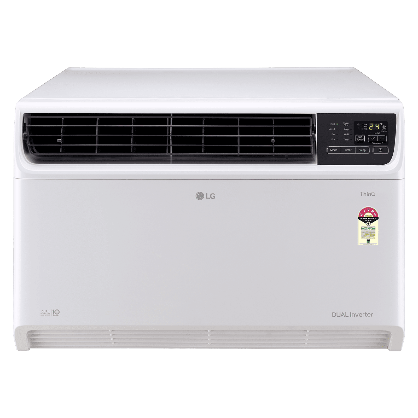 LG 4 in 1 Convertible 1.5 Ton 5 Star Dual Inverter Window Smart AC with Stabilizer Free Operation (Copper Condenser, RW-Q18WWZA) LG 4 in 1 Convertible 1.5 Ton 5 Star Dual Inverter Window Smart AC with Stabilizer Free Operation (Copper Condenser, RW-Q18WWZA)_1