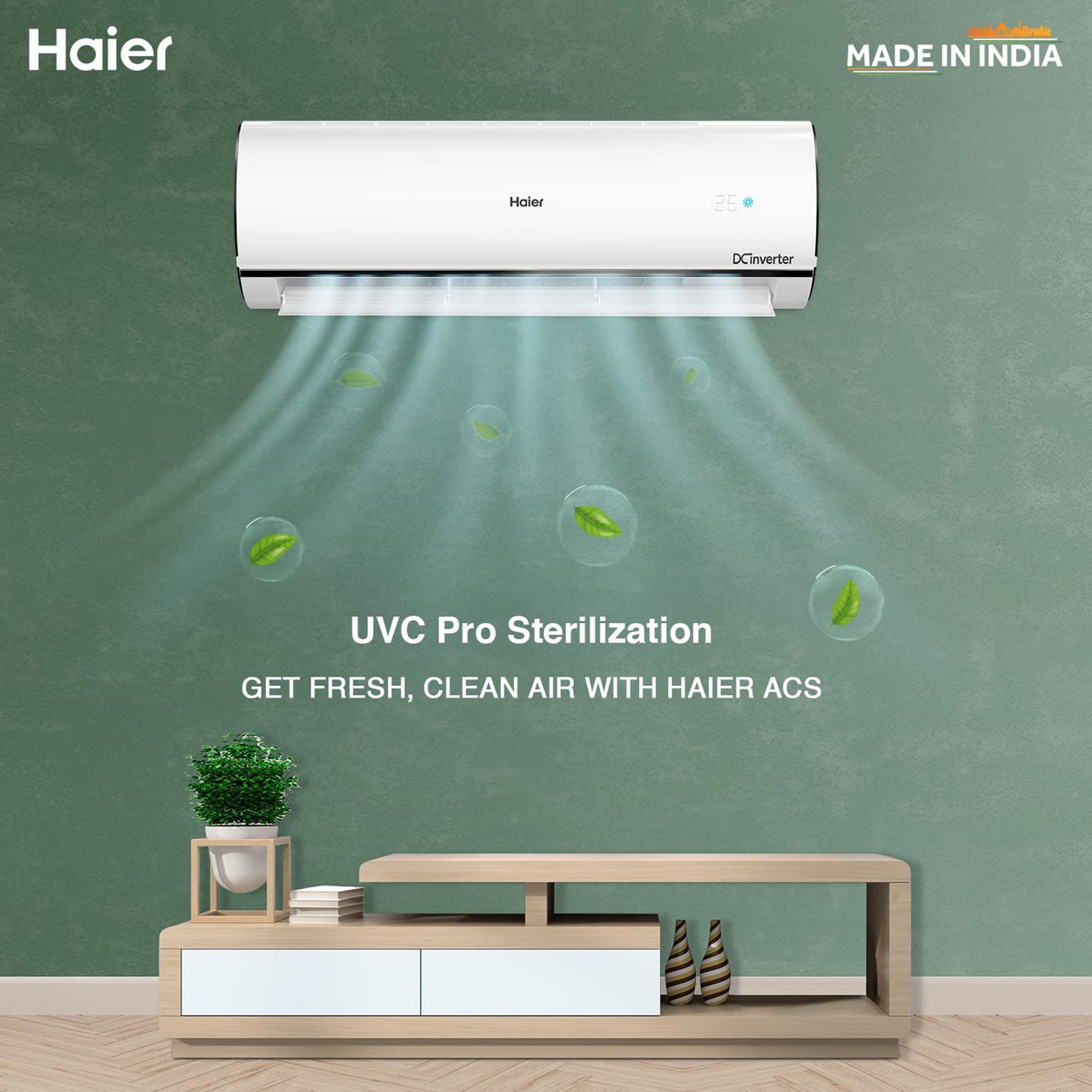 Haier UV Heavy Duty Pro 7 in 1 Convertible 1.6 Ton 5 Star Inverter Split Smart AC with Micro Anti Bacterial Filter (Copper Condenser, HSU19U-PYFC5BE) Haier UV Heavy Duty Pro 7 in 1 Convertible 1.6 Ton 5 Star Inverter Split Smart AC with Micro Anti Bacterial Filter (Copper Condenser, HSU19U-PYFC5BE)_10