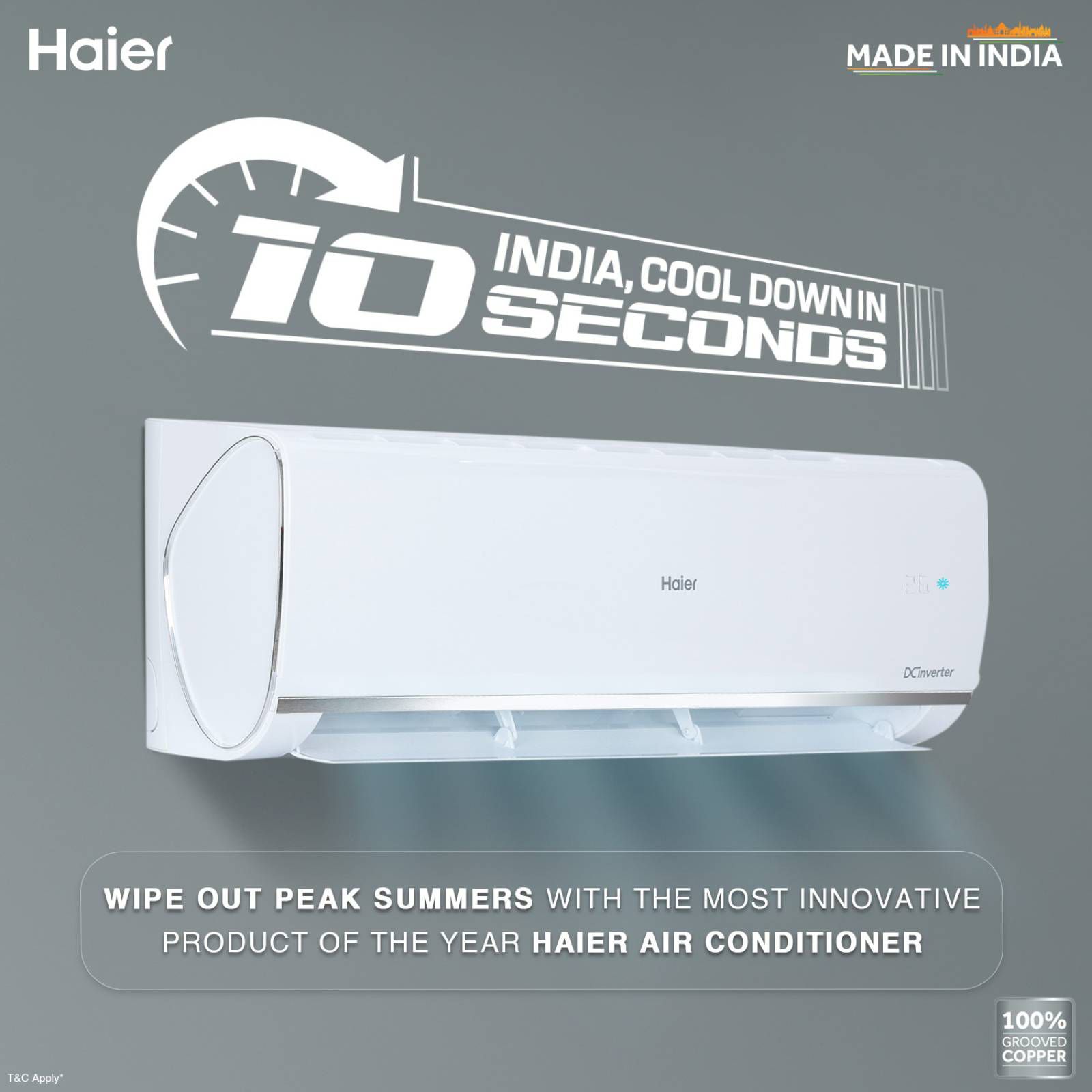 Haier Kinouchi 7 in 1 Convertible 1.5 Ton 3 Star Inverter Split Smart AC with Micro Anti Bacterial Filter (Copper Condenser, HSU18K-PYS3BE1) Haier Kinouchi 7 in 1 Convertible 1.5 Ton 3 Star Inverter Split Smart AC with Micro Anti Bacterial Filter (Copper Condenser, HSU18K-PYS3BE1)_16