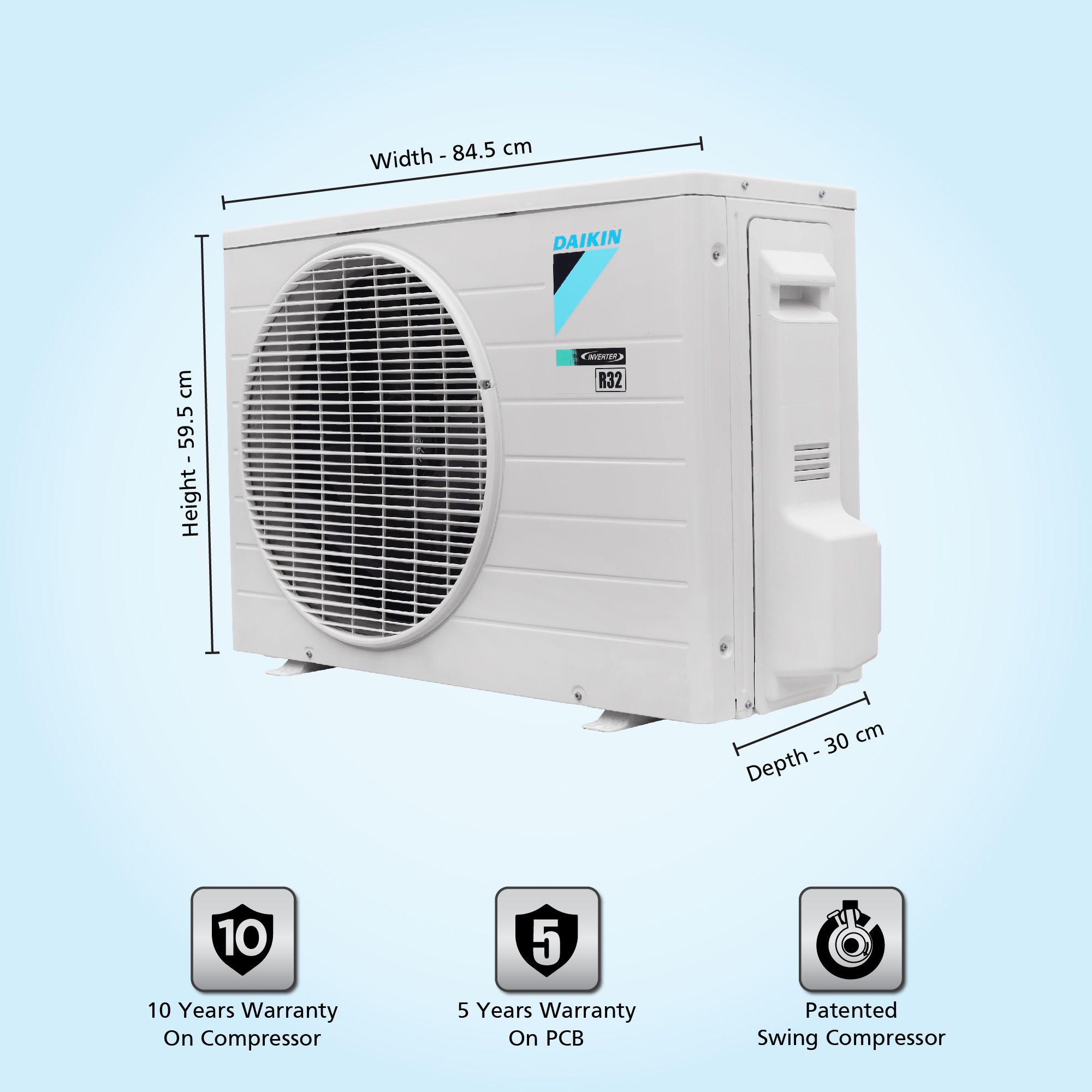 DAIKIN Standard Plus 1.5 Ton 3 Star Inverter Split AC (Copper Condenser, PM 2.5 Filter, MTKL50U)_9