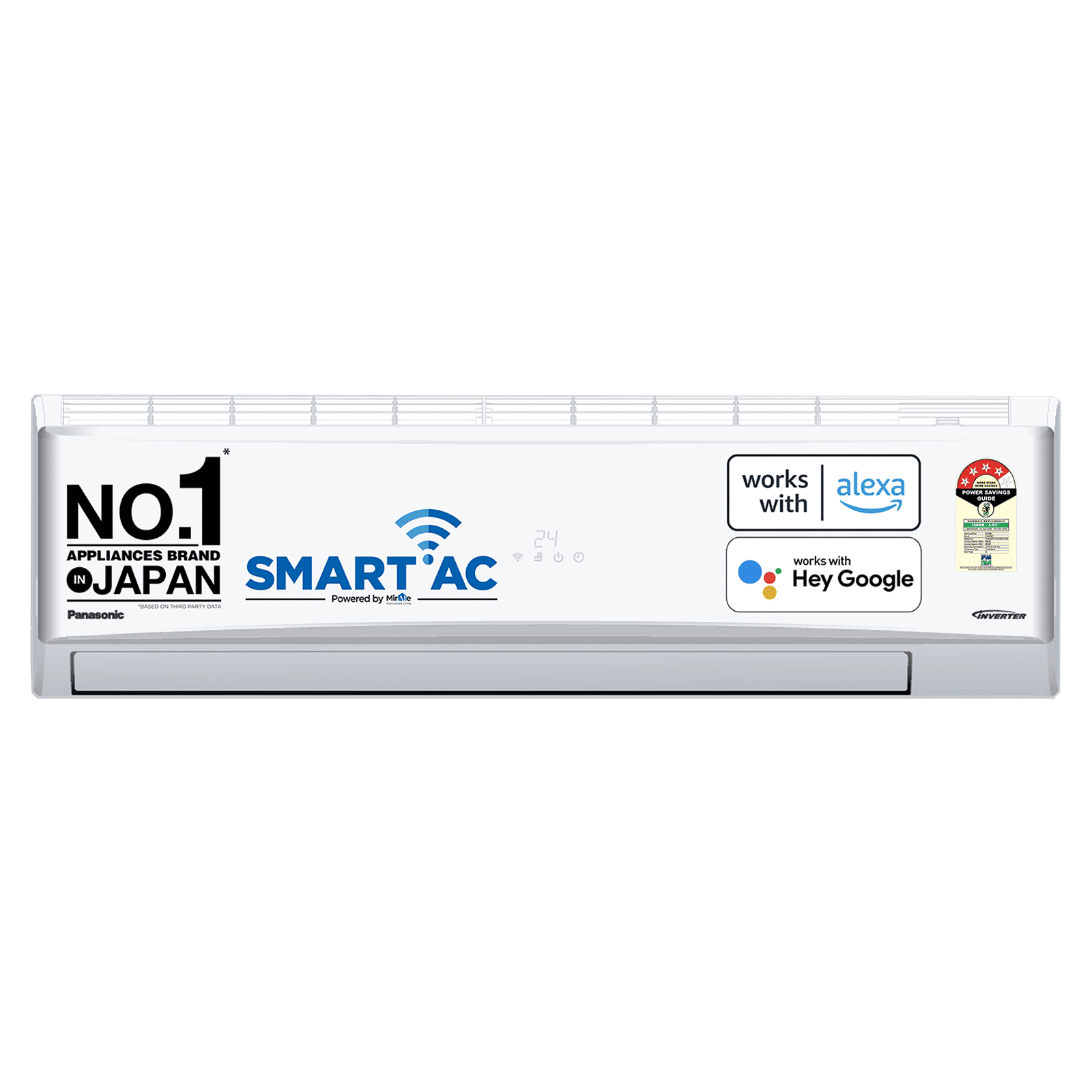 Panasonic 7 in 1 Convertible 2.2 Ton 4 Star Inverter Split Smart AC with Amazon Alexa and Google Assistant Support (Copper Condenser, CS/CU-QU26ZKYF) Panasonic 7 in 1 Convertible 2.2 Ton 4 Star Inverter Split Smart AC with Amazon Alexa and Google Assistant Support (Copper Condenser, CS/CU-QU26ZKYF)_1
