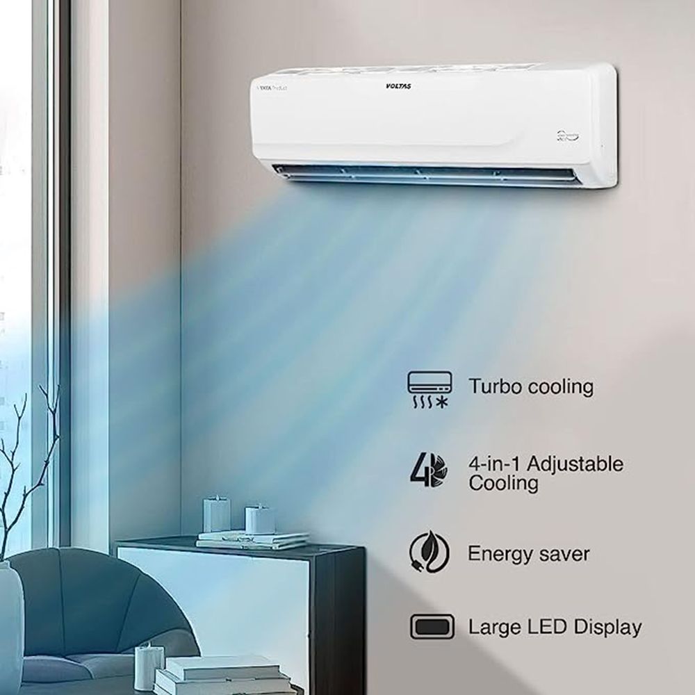 VOLTAS 183V Vectra Platina 4 in 1 Convertible 1.5 Ton 3 Star Inverter Split AC with Anti Microbial Air FIlteration (Copper Condenser, 4503448) VOLTAS 183V Vectra Platina 4 in 1 Convertible 1.5 Ton 3 Star Inverter Split AC with Anti Microbial Air FIlteration (Copper Condenser, 4503448)_9