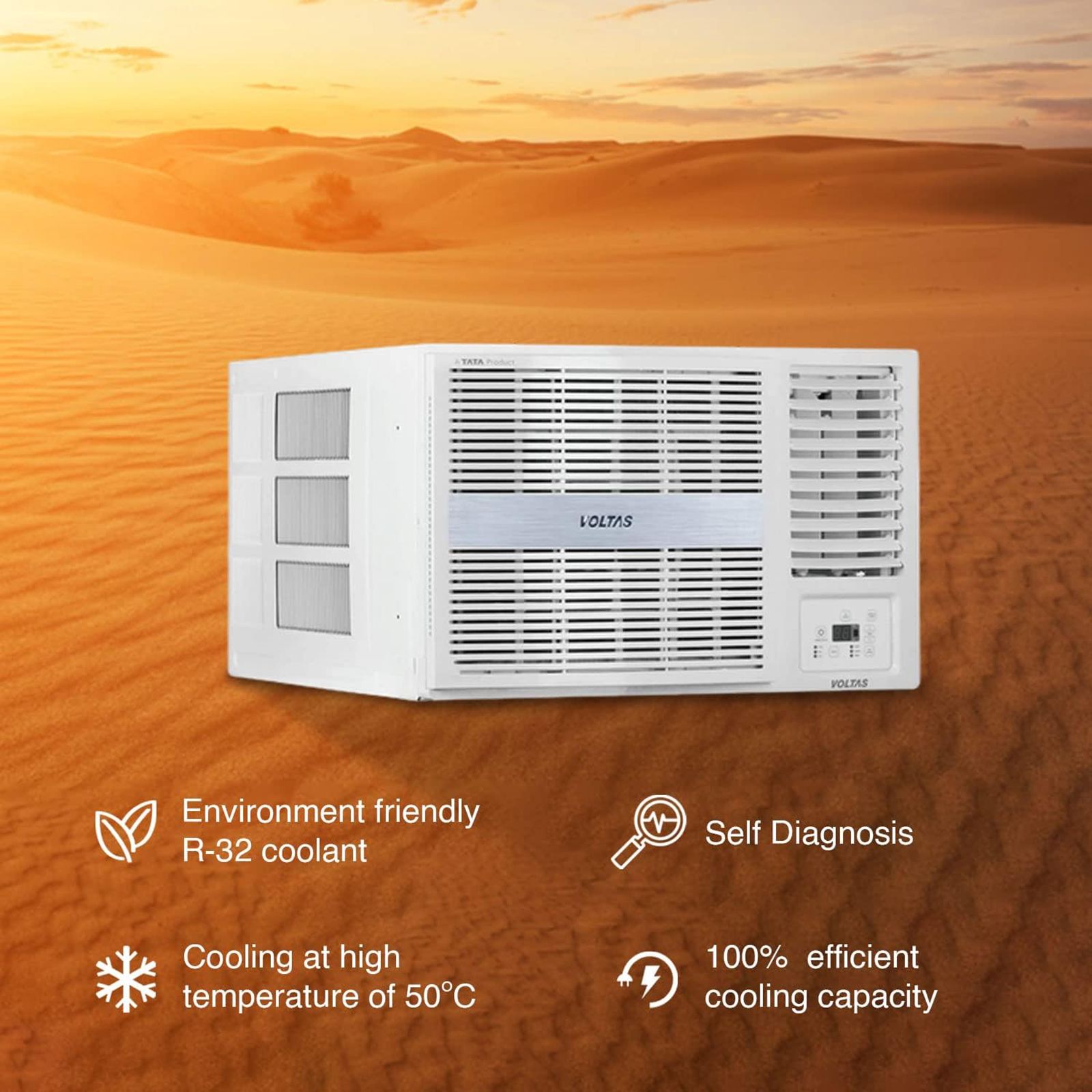 VOLTAS Vertis 2 in 1 Convertible 1 Ton 5 Star Inverter Window AC with Dual Filter Protection (Copper Condenser, 125V Vertis Pearl) VOLTAS Vertis 2 in 1 Convertible 1 Ton 5 Star Inverter Window AC with Dual Filter Protection (Copper Condenser, 125V Vertis Pearl)_9