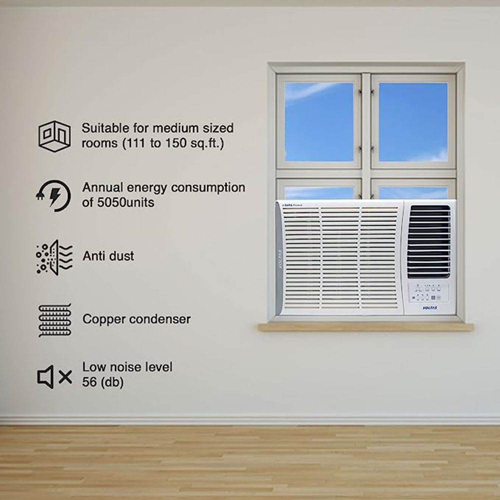 VOLTAS 185V Vertis Elite 1.5 Ton 5 Star Inverter Window AC (Copper Condenser, Anti Dust Filter)_7