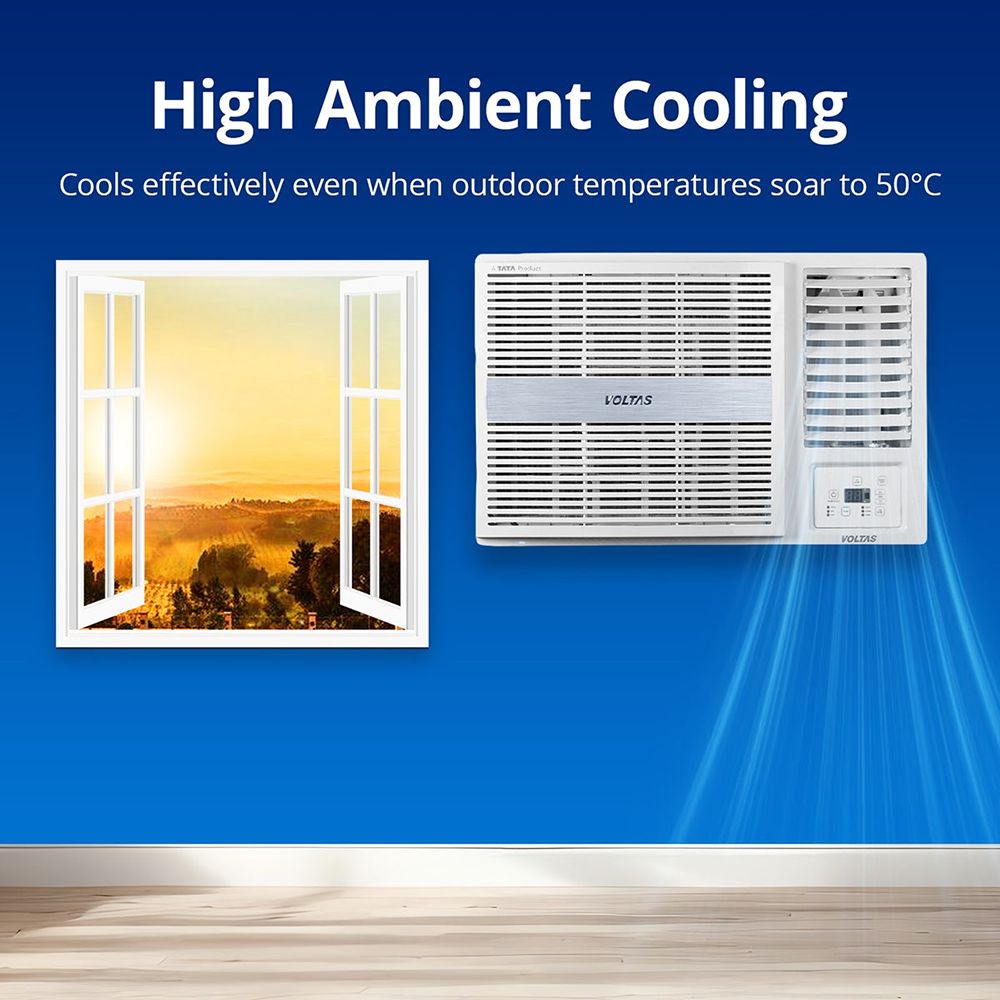 VOLTAS Vectra 1.5 Ton 3 Star Window AC ( Copper Condenser, Anti Dust Filter, 183 Vectra Pearl )_16