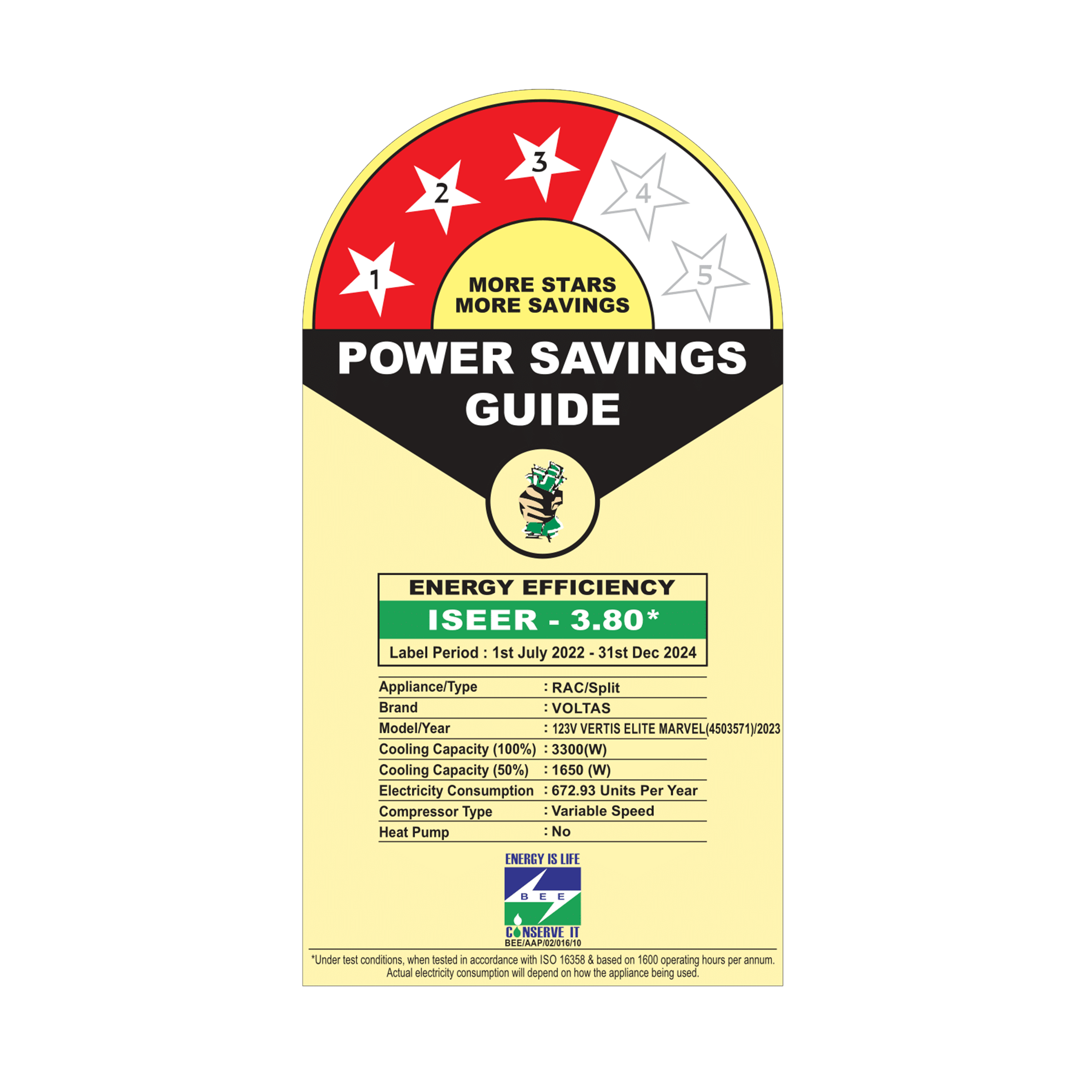 VOLTAS Vertis Elite 5 in 1 Convertible 1 Ton 3 Star Inverter Split AC with 4-Way Swing (Copper Condenser, 123V Vertis Elite Marvel)_3