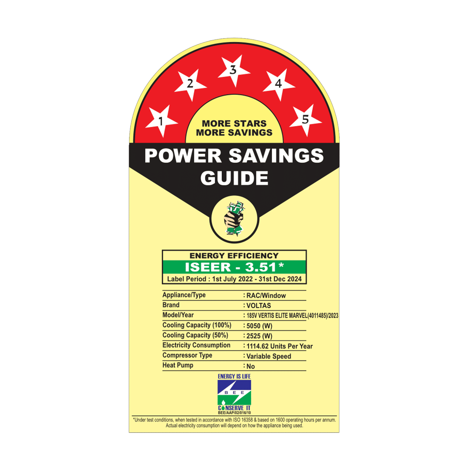 VOLTAS Vertis 2 in 1 Convertible 1.5 Ton 5 Star Inverter Window AC with Anti-Dust Filter (Copper Condenser, 185V Vertis Elite Marvel) VOLTAS Vertis 2 in 1 Convertible 1.5 Ton 5 Star Inverter Window AC with Anti-Dust Filter (Copper Condenser, 185V Vertis Elite Marvel)_3