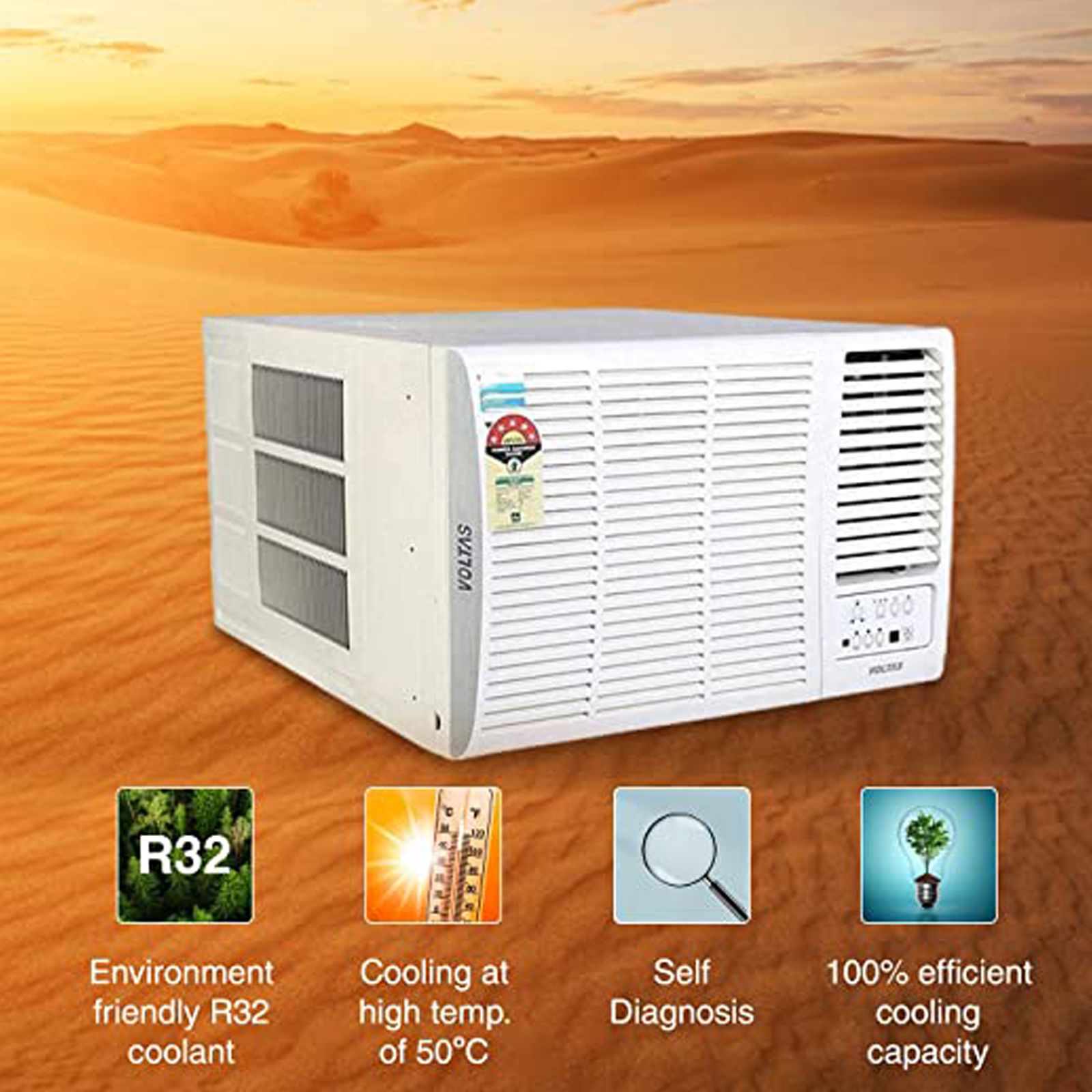 VOLTAS Vertis 2 in 1 Convertible 1.5 Ton 5 Star Inverter Window AC with Anti-Dust Filter (Copper Condenser, 185V Vertis Elite Marvel) VOLTAS Vertis 2 in 1 Convertible 1.5 Ton 5 Star Inverter Window AC with Anti-Dust Filter (Copper Condenser, 185V Vertis Elite Marvel)_8