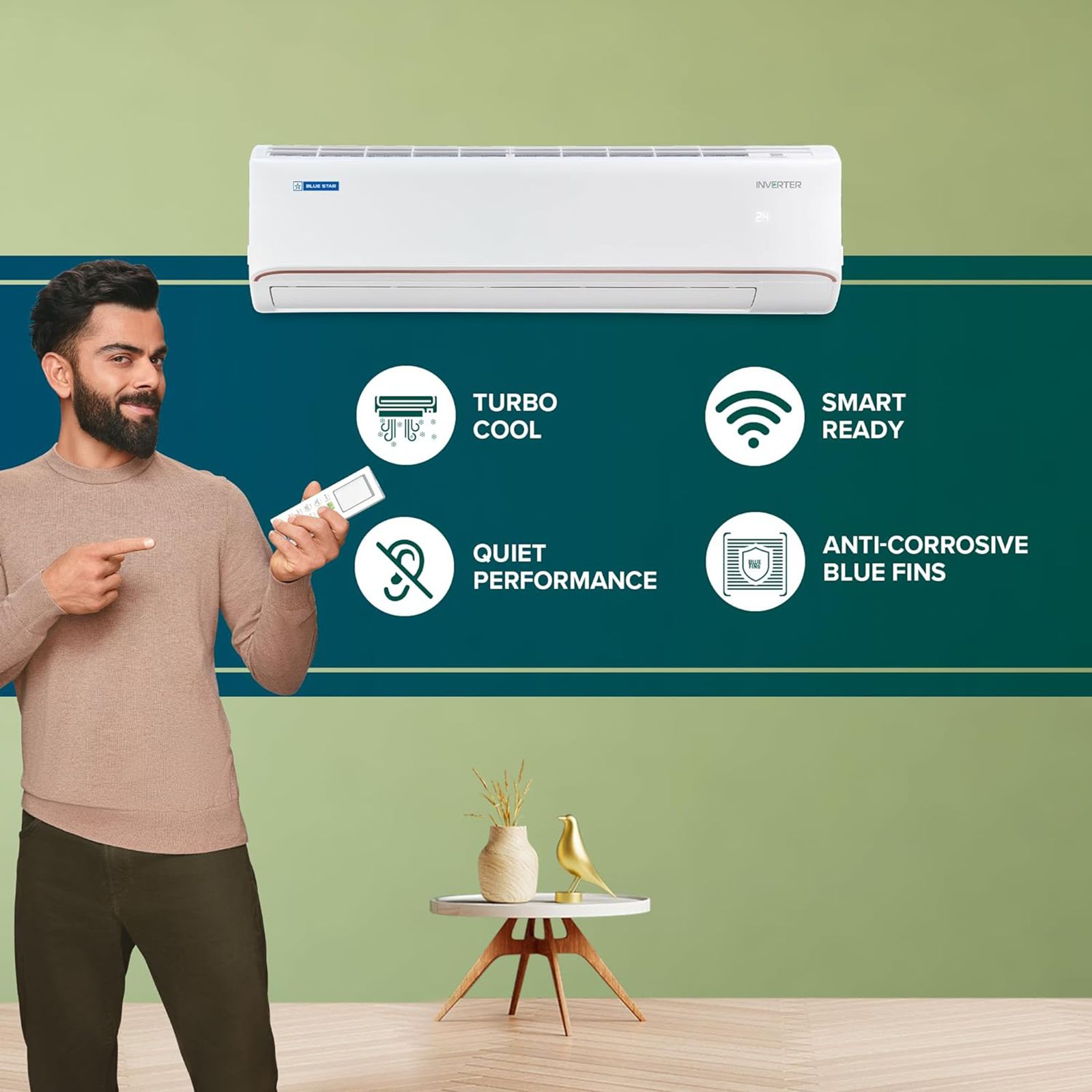 Blue Star M Series 5 in 1 Convertible 1.5 Ton 3 Star Inverter Split AC with 4-Way Swing (Copper Condenser, IC318MNU)_15