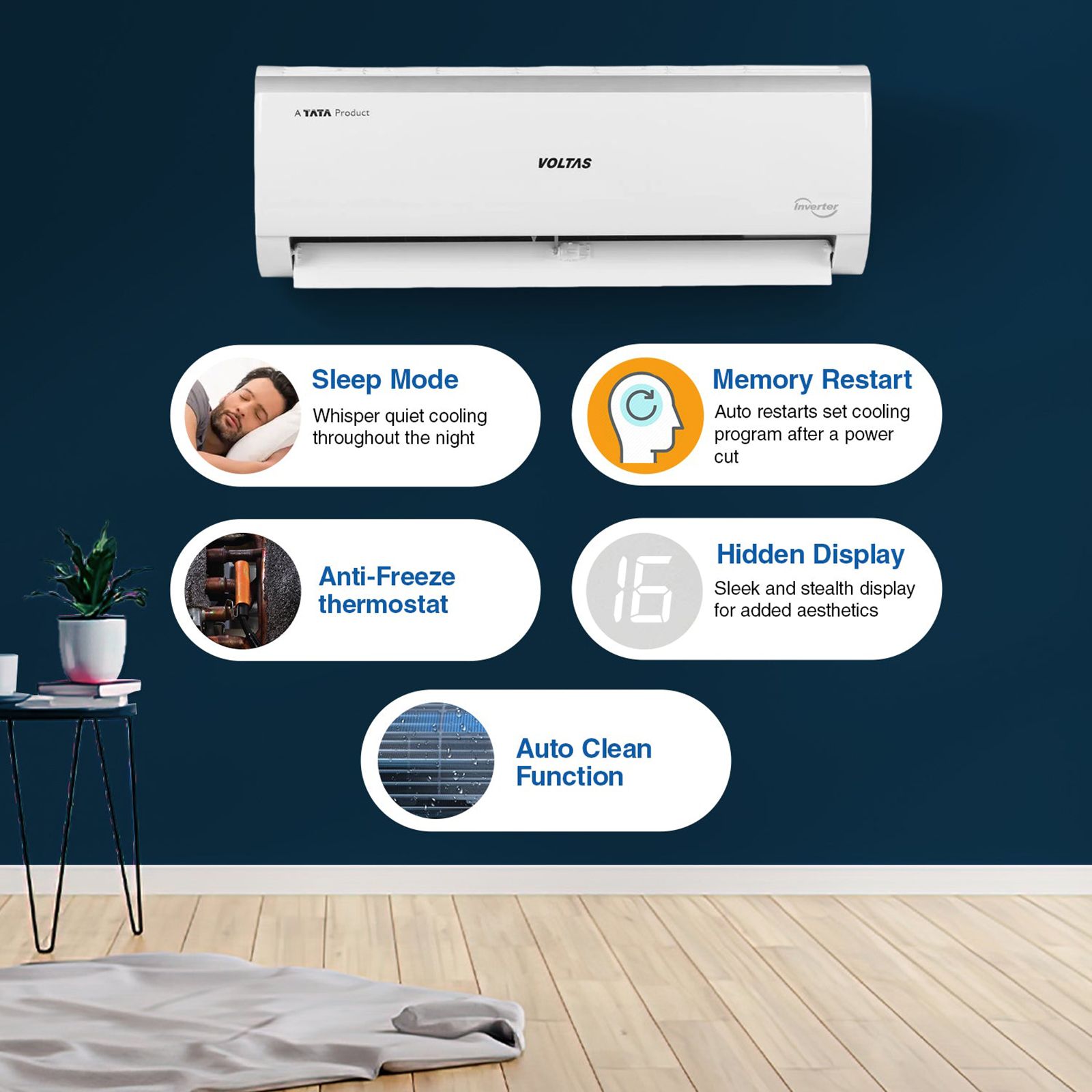 VOLTAS 185V Vectra Elite 4 in 1 Convertible 1.5 Ton 5 Star Inverter Split AC with Anti Dust Filter (Copper Condenser, 4503453)_20