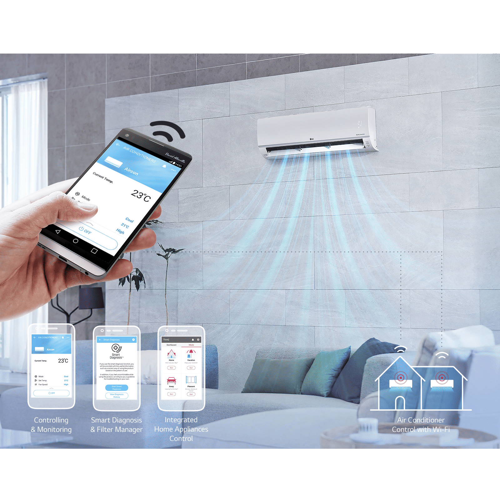 LG 6 in 1 Convertible 1 Ton 5 Star Dual Inverter Split Smart AC with 4 Way Swing (Copper Condenser, RS-Q14GWZE) LG 6 in 1 Convertible 1 Ton 5 Star Dual Inverter Split Smart AC with 4 Way Swing (Copper Condenser, RS-Q14GWZE)_10