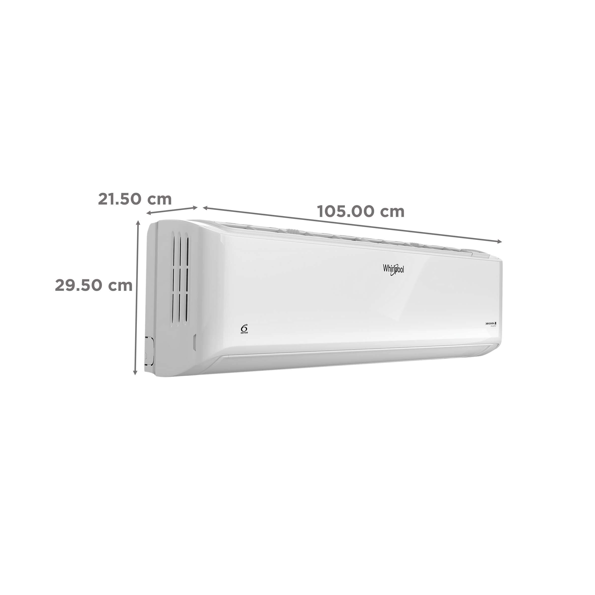 Whirlpool 3DCool 5 in 1 Convertible 1.5 Ton 5 Star Inverter Split AC with Microblock Filter (Copper Condenser, 41436) Whirlpool 3DCool 5 in 1 Convertible 1.5 Ton 5 Star Inverter Split AC with Microblock Filter (Copper Condenser, 41436)_4