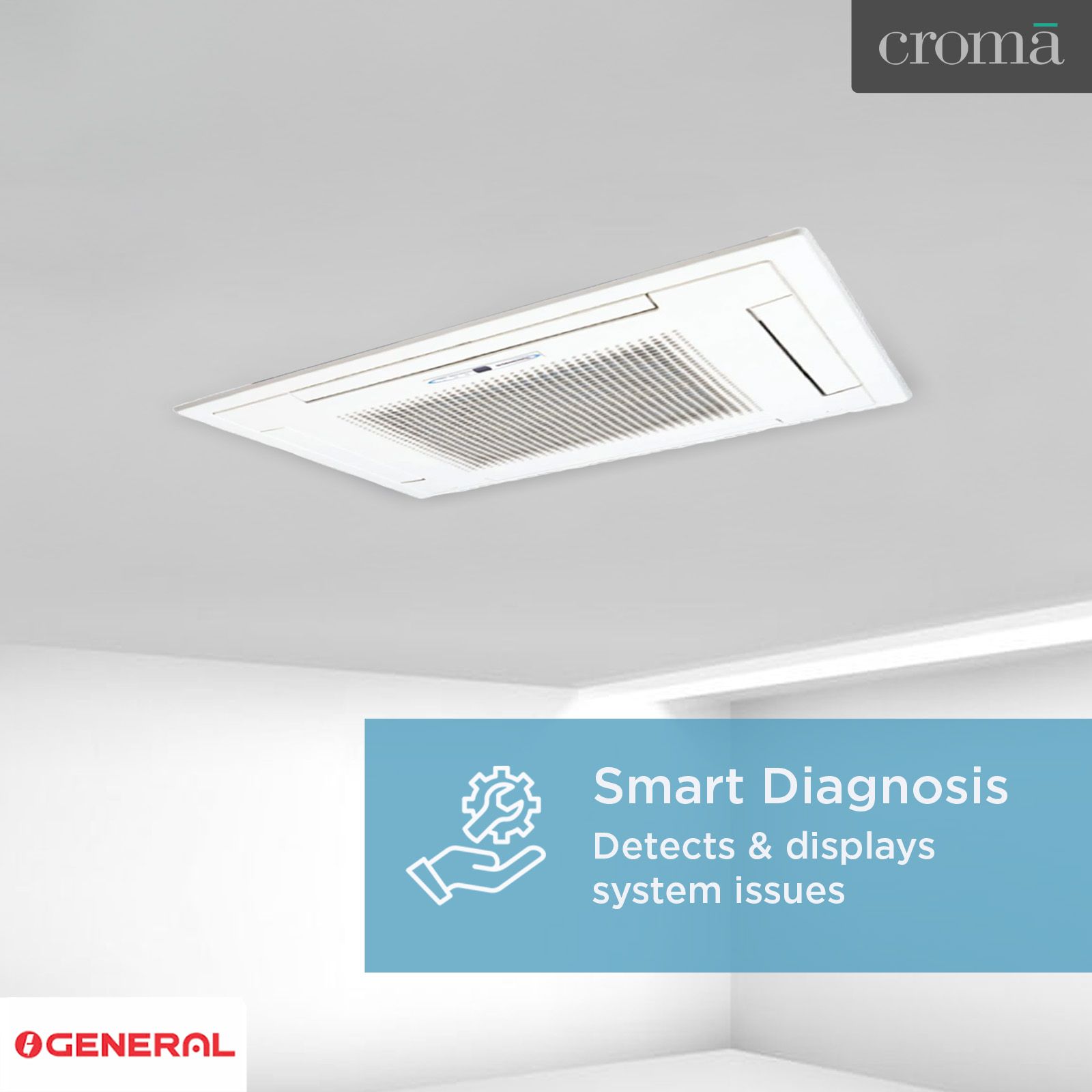 O GENERAL 3 Ton Cassette Split AC (Copper Condenser, Anti Dust Filter, AUG36FUAS)_7
