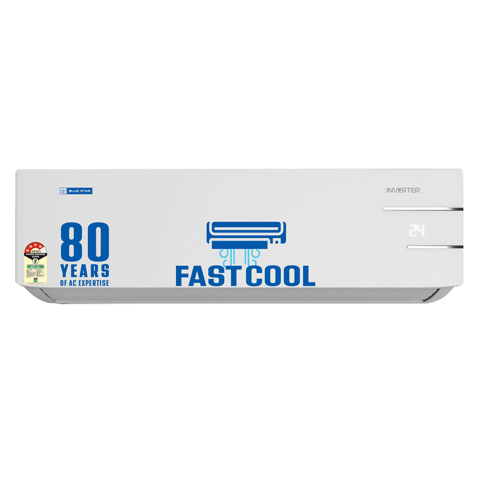 Blue Star Y Series 5 in 1 Convertible 1.5 Ton 4 Star Inverter Split AC with Dust Filter (Copper Condenser, ID418YNU) Blue Star Y Series 5 in 1 Convertible 1.5 Ton 4 Star Inverter Split AC with Dust Filter (Copper Condenser, ID418YNU)_1