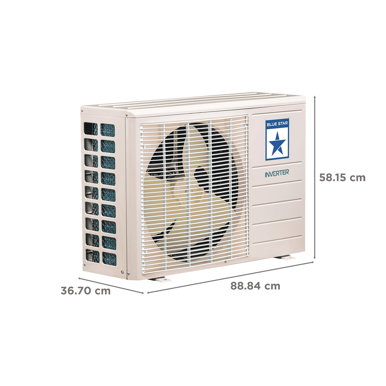 Blue Star YNU 5 in 1 Convertible 2 Ton 3 Star Inverter Split AC with Turbo Cool ( Copper Condenser, IC324YNU) Blue Star YNU 5 in 1 Convertible 2 Ton 3 Star Inverter Split AC with Turbo Cool ( Copper Condenser, IC324YNU)_5