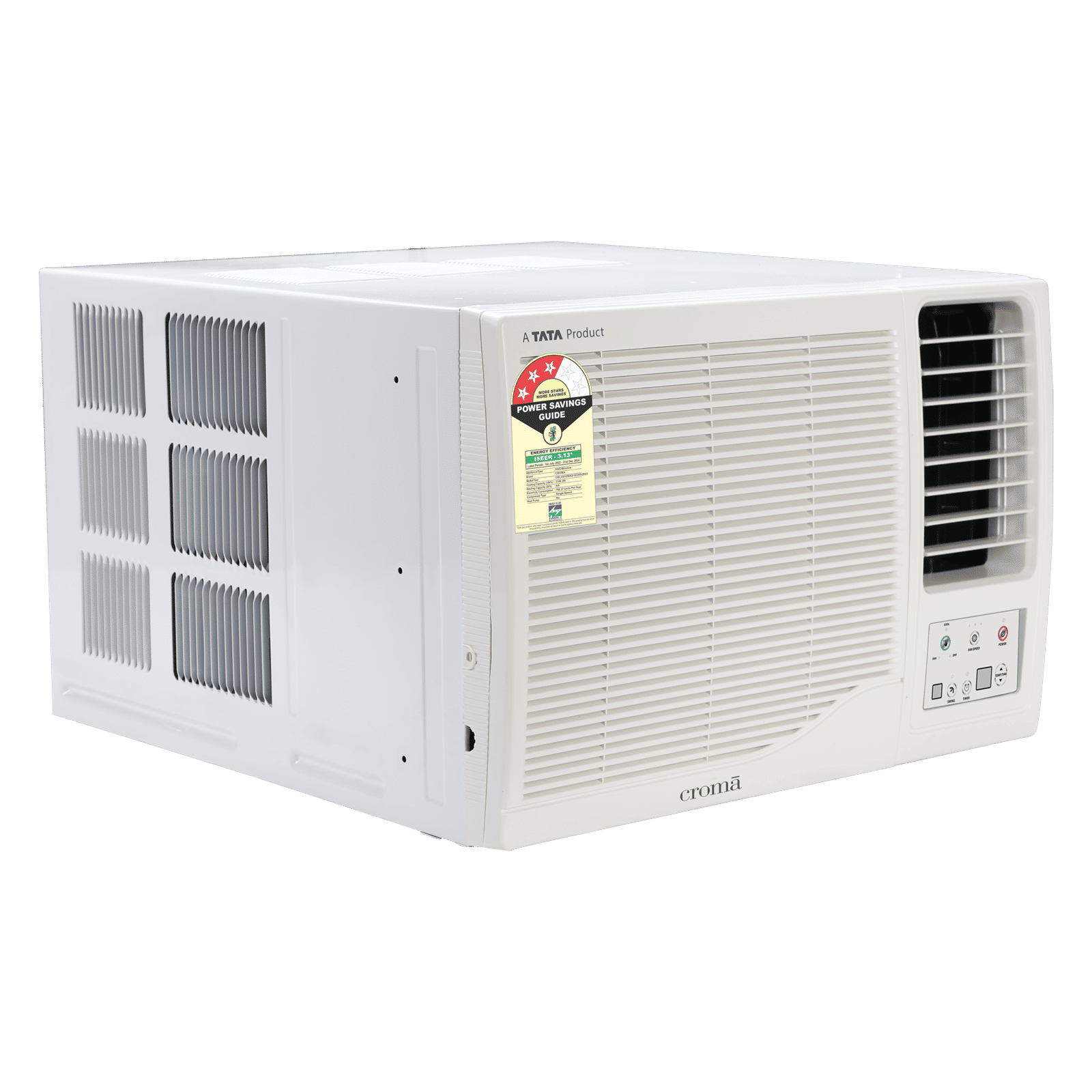 Croma 1 Ton 3 Star Fixed Speed Window AC (Copper Condenser, Dust Filter, CRLA012WAD193305)_6