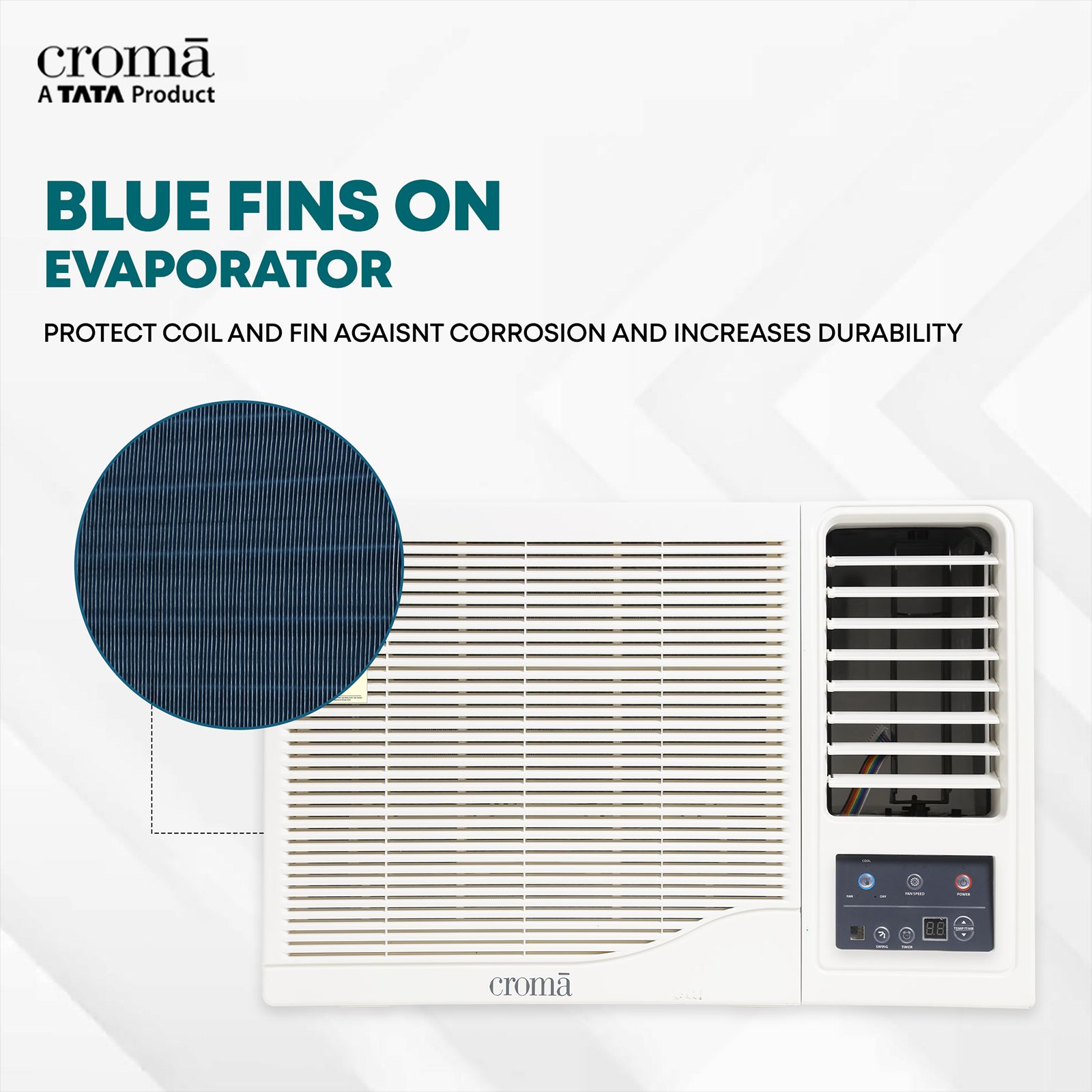 Croma 1.5 Ton 5 Star Inverter Window AC (Copper Condenser, Dust Filter, CRLA018WIF193353) Croma 1.5 Ton 5 Star Inverter Window AC (Copper Condenser, Dust Filter, CRLA018WIF193353)_12