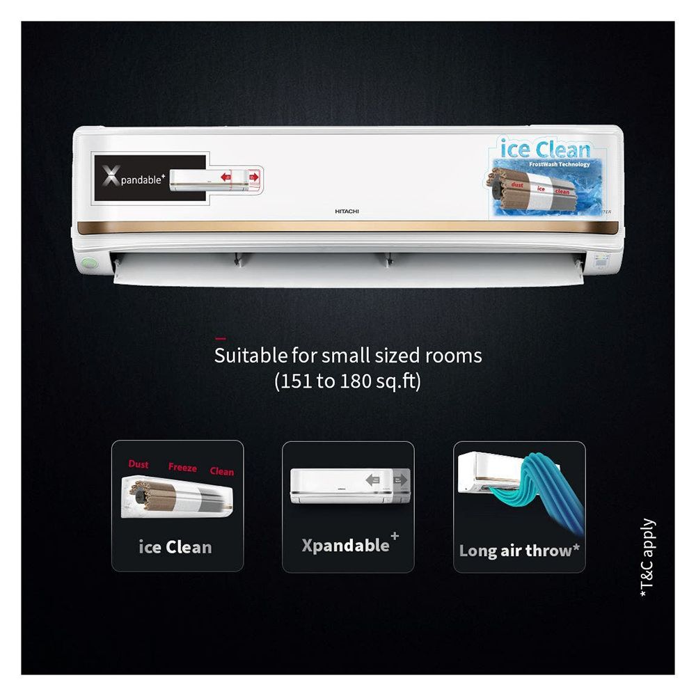 HITACHI iZen 3400FXL 1.5 Ton 3 Star Inverter Split AC (Copper Condenser, Anti-bacterial Superfine Mesh Filter, RAS.G318PCBISF) HITACHI iZen 3400FXL 1.5 Ton 3 Star Inverter Split AC (Copper Condenser, Anti-bacterial Superfine Mesh Filter, RAS.G318PCBISF)_7