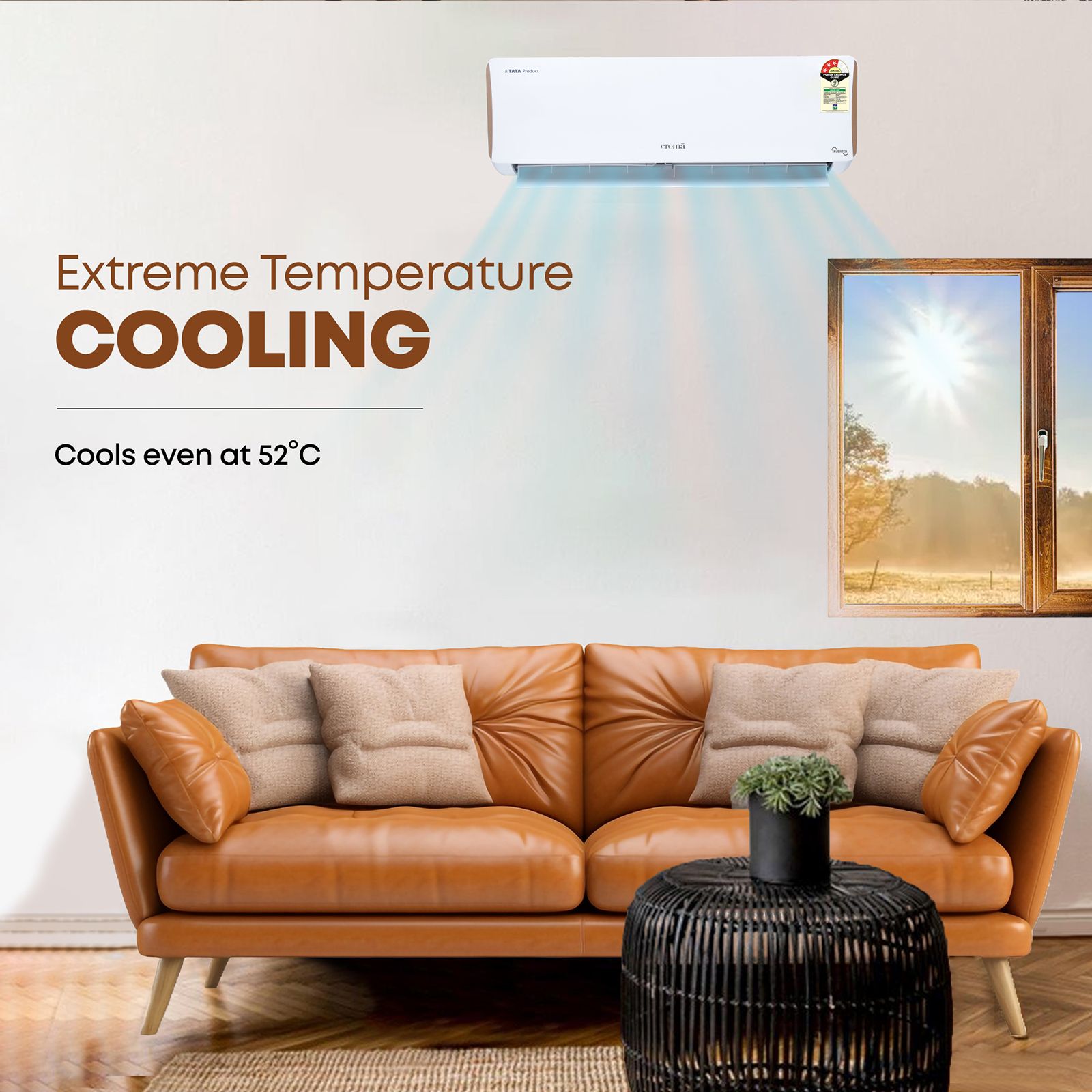 Croma 4 in 1 Convertible 1.5 Ton 3 Star Inverter Split AC with Dust Filter (Copper Condenser, CRLA018IND199454) Croma 4 in 1 Convertible 1.5 Ton 3 Star Inverter Split AC with Dust Filter (Copper Condenser, CRLA018IND199454)_12