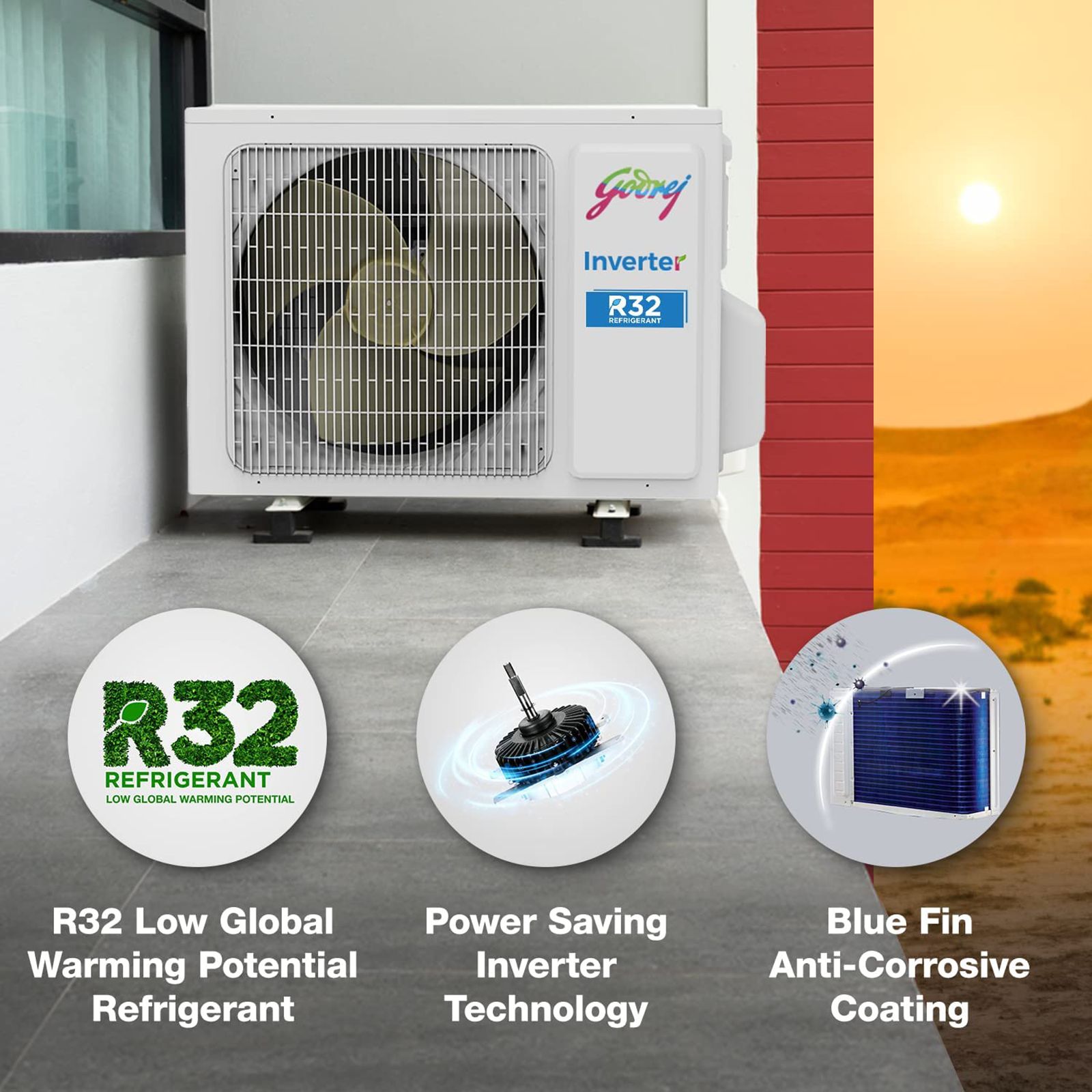 Godrej 5 in 1 Convertible 1.5 Ton 3 Star Inverter Split AC with Active Carbon Filter (Copper Condenser, SIC 18TTC3-WWA)_6