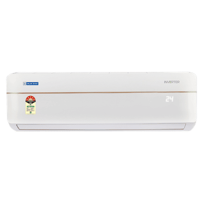 Blue Star V Series 5 in 1 Convertible 1 Ton 5 Star Inverter Split Smart AC with Voice Activated Controls (Copper Condenser, IC512VNUAV)