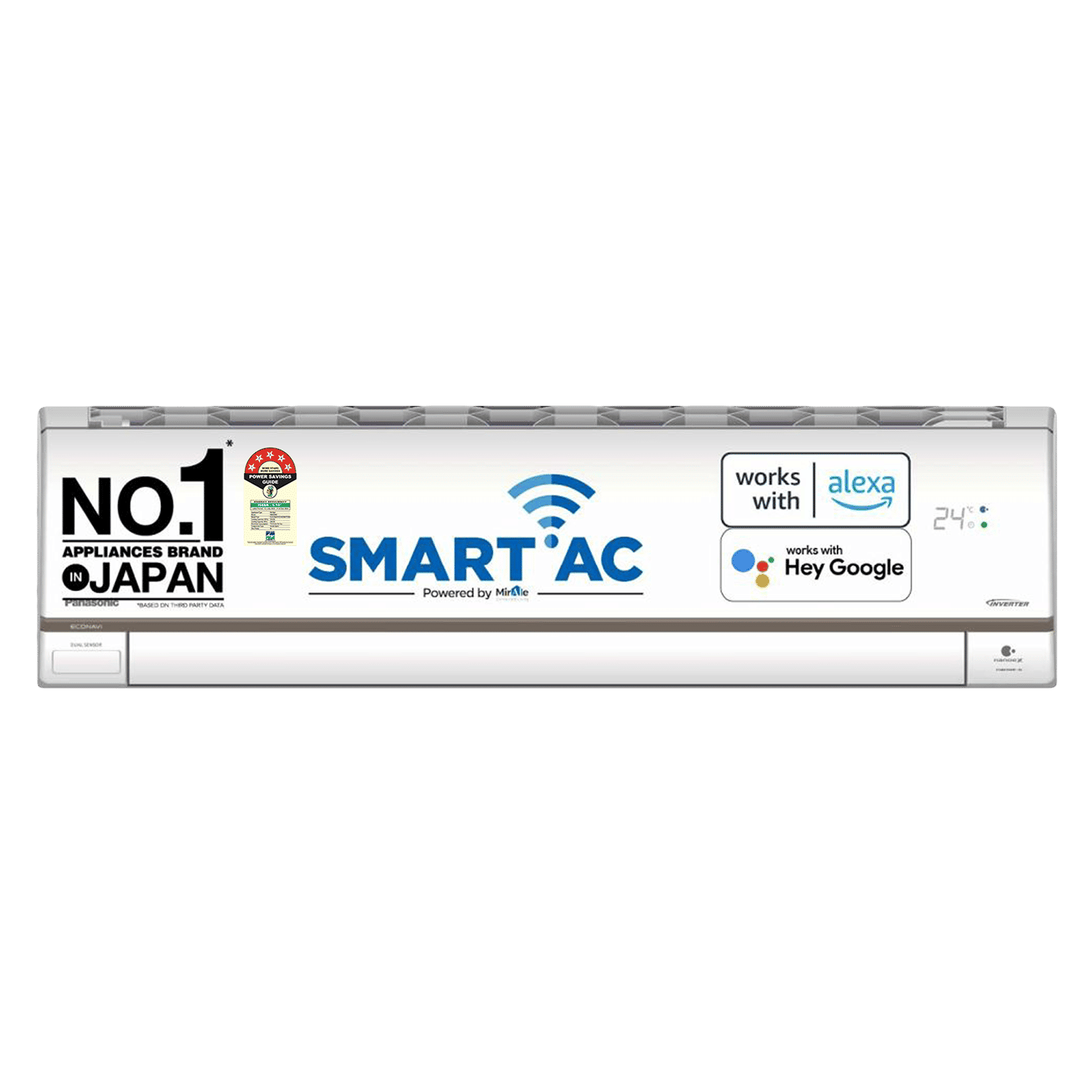 Panasonic HU 7 in 1 Convertible 1.5 Ton 5 Star Inverter Split Smart AC with Voice Assistant (Copper Condenser, CS/CU-HU18AKYF) Panasonic HU 7 in 1 Convertible 1.5 Ton 5 Star Inverter Split Smart AC with Voice Assistant (Copper Condenser, CS/CU-HU18AKYF)_1