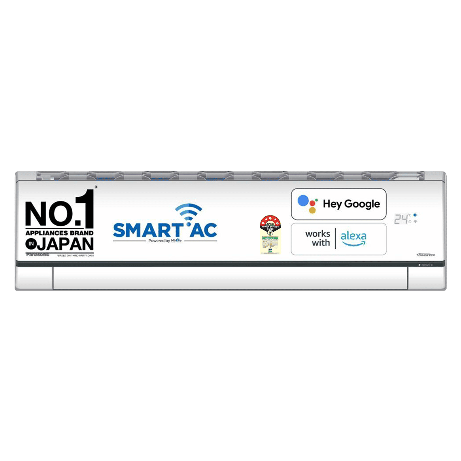 Panasonic XU 7 in 1 Convertible 1 Ton 5 Star Inverter Split Smart AC with Voice Control (Copper Condenser, CS/CU-XU12AKYF) Panasonic XU 7 in 1 Convertible 1 Ton 5 Star Inverter Split Smart AC with Voice Control (Copper Condenser, CS/CU-XU12AKYF)_1