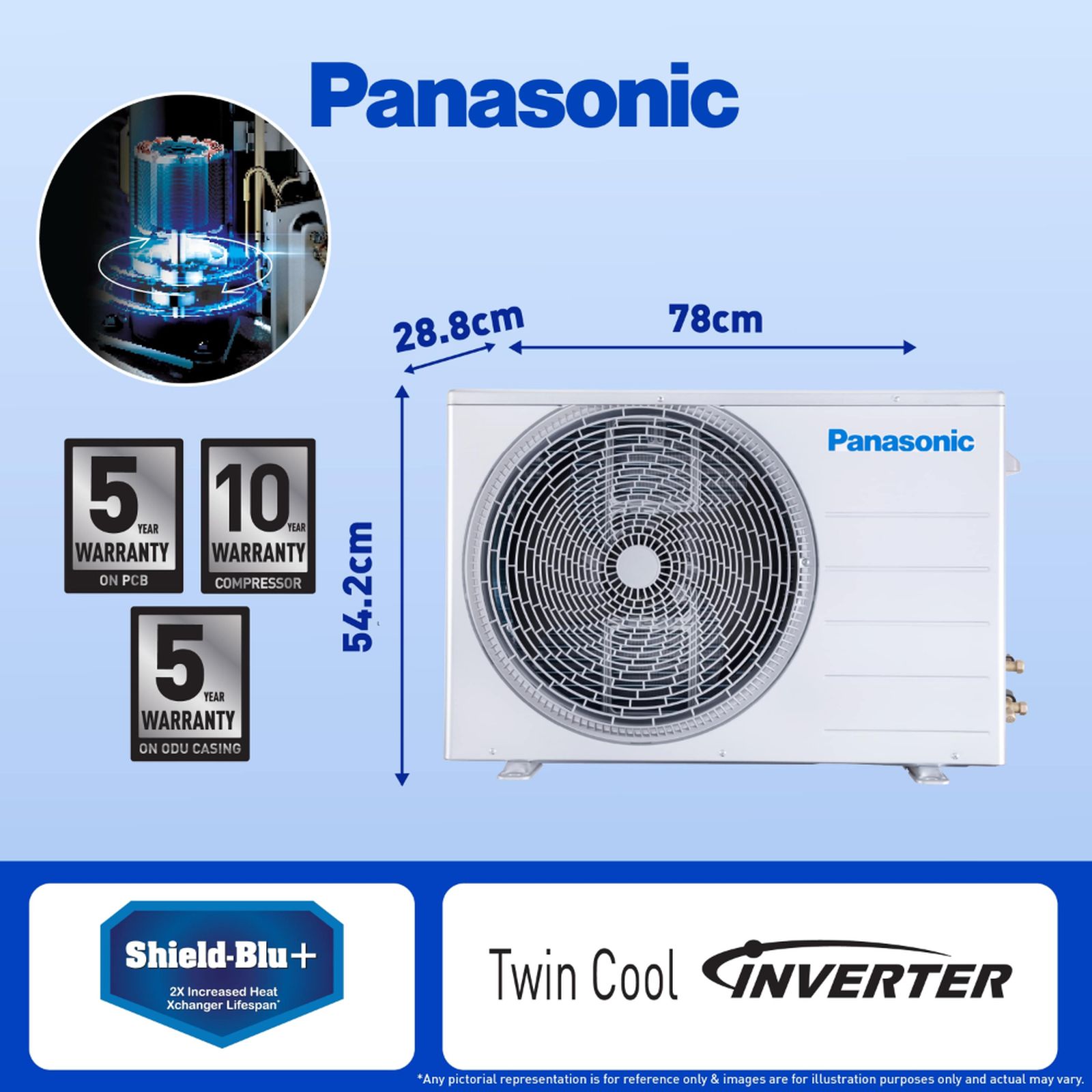 Panasonic XU 7 in 1 Convertible 1.5 Ton 5 Star Inverter Split Smart AC with Voice Control (Copper Condenser, CS/CU-XU18AKYF) Panasonic XU 7 in 1 Convertible 1.5 Ton 5 Star Inverter Split Smart AC with Voice Control (Copper Condenser, CS/CU-XU18AKYF)_11