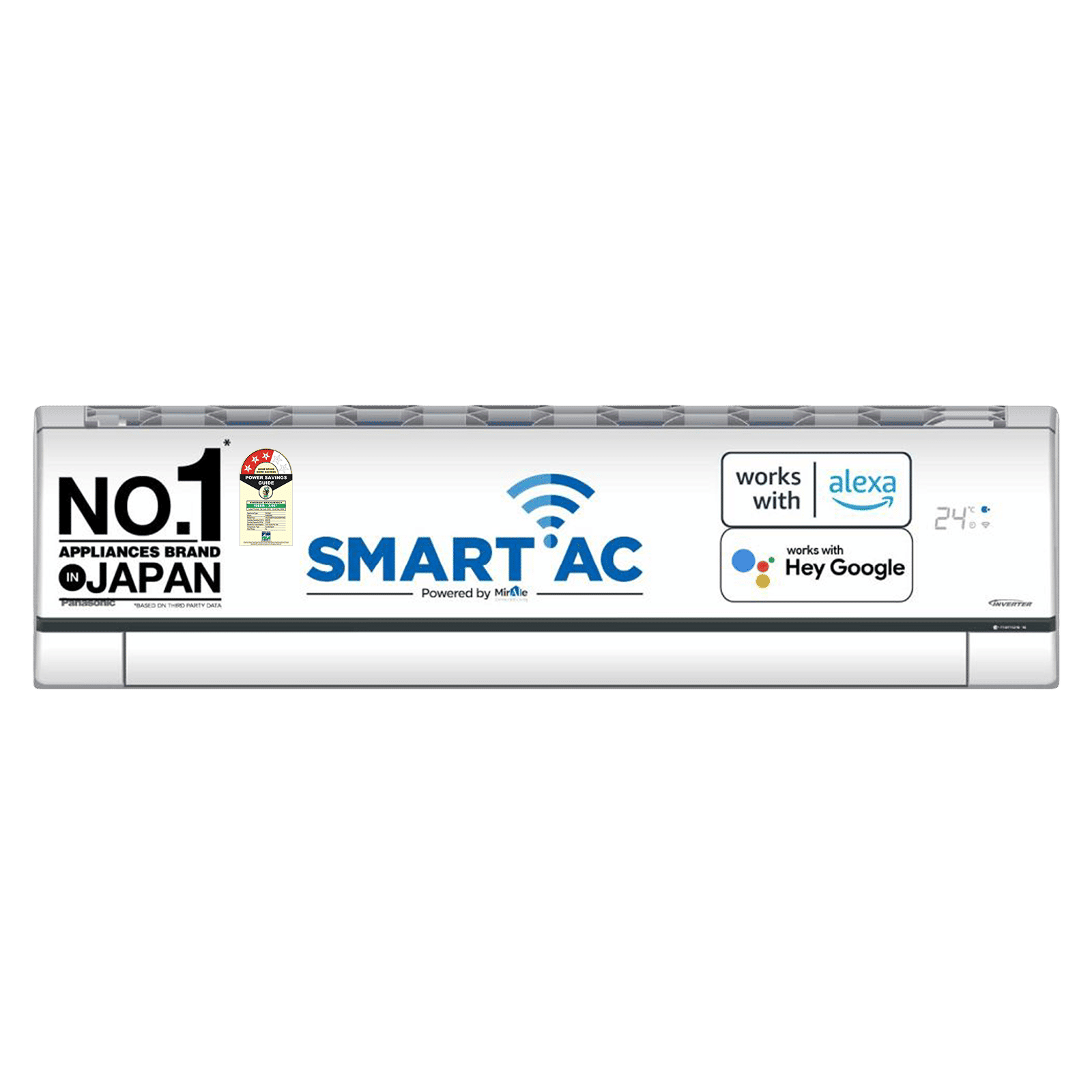Panasonic AU 7 in 1 Convertible 2 Ton 3 Star Inverter Split Smart AC with Voice Assistant ( Copper Condenser, CS/CU-AU24AKYF) Panasonic AU 7 in 1 Convertible 2 Ton 3 Star Inverter Split Smart AC with Voice Assistant ( Copper Condenser, CS/CU-AU24AKYF)_1