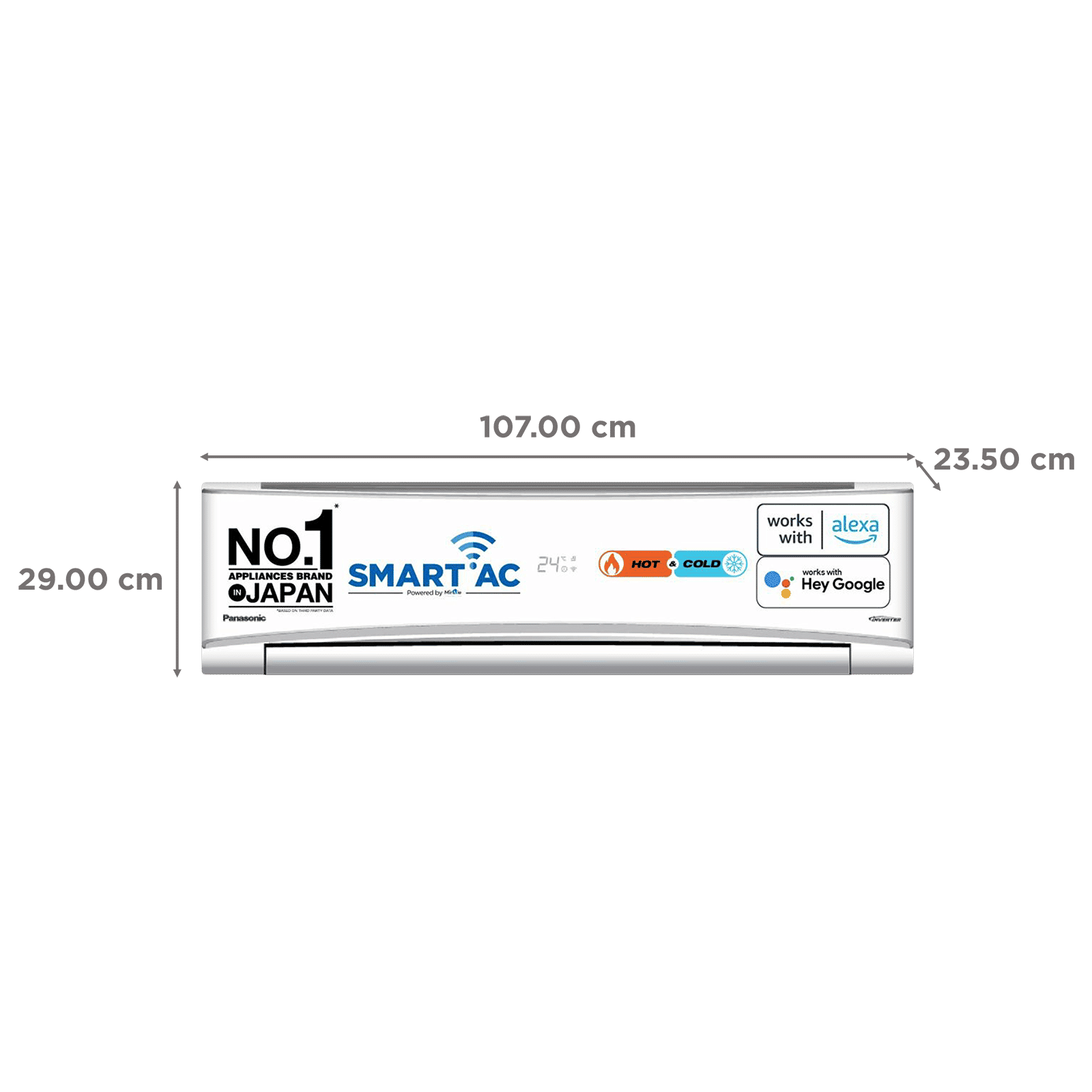 Panasonic KZ 7 in 1 Convertible 2 Ton 3 Star Hot & Cold Split Smart AC with Voice Assistant ( Copper Condenser, CS/CU-KZ24AKYF) Panasonic KZ 7 in 1 Convertible 2 Ton 3 Star Hot & Cold Split Smart AC with Voice Assistant ( Copper Condenser, CS/CU-KZ24AKYF)_4