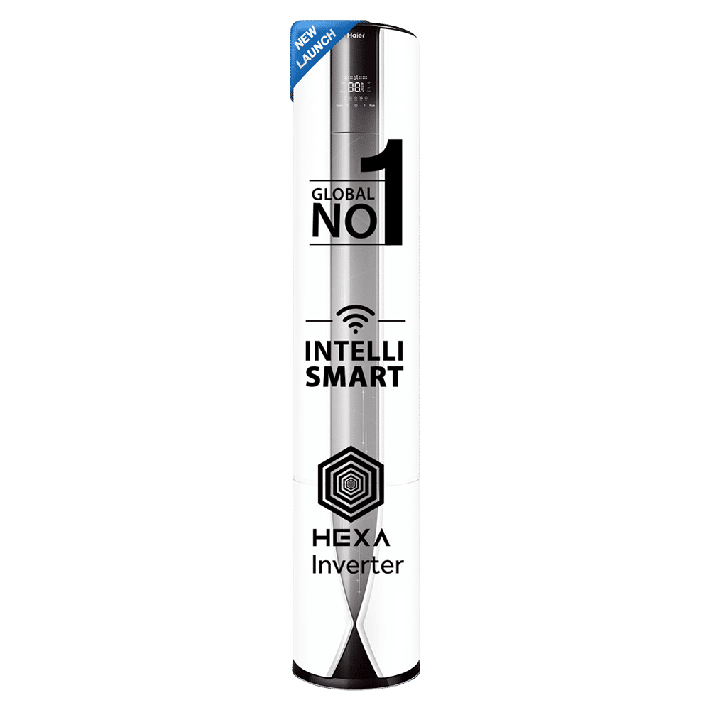 Haier 2 Ton 3 Star Hexa Inverter Tower Smart AC (Voice Guidance with Wi-Fi Support, HPU24V-GCW3BN-INV)_1