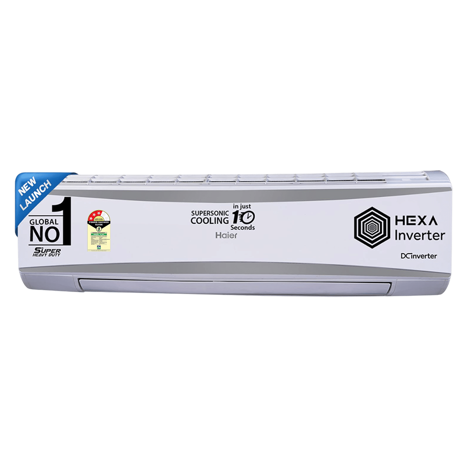 Haier Super Heavy Duty 7 in 1 Convertible 2.2 Ton 3 Star Hexa Inverter Split AC with Frost Self Clean (Copper Condenser, HSU72SHD-AOW3BN-INV)_1