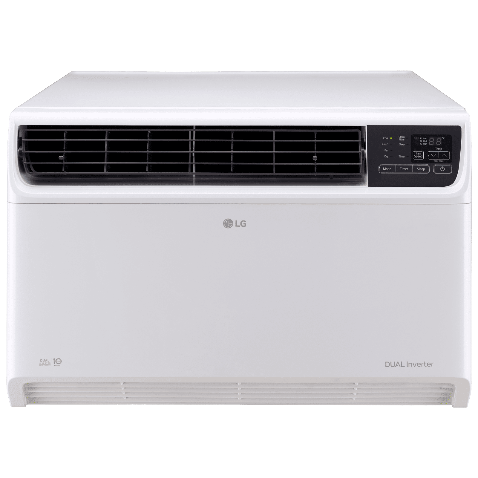 LG TW 4 in 1 Convertible 1.5 Ton 5 Star Dual Inverter Window AC with Dust Filter (Copper Condenser, TW-Q18WUZA.ASLG)_1