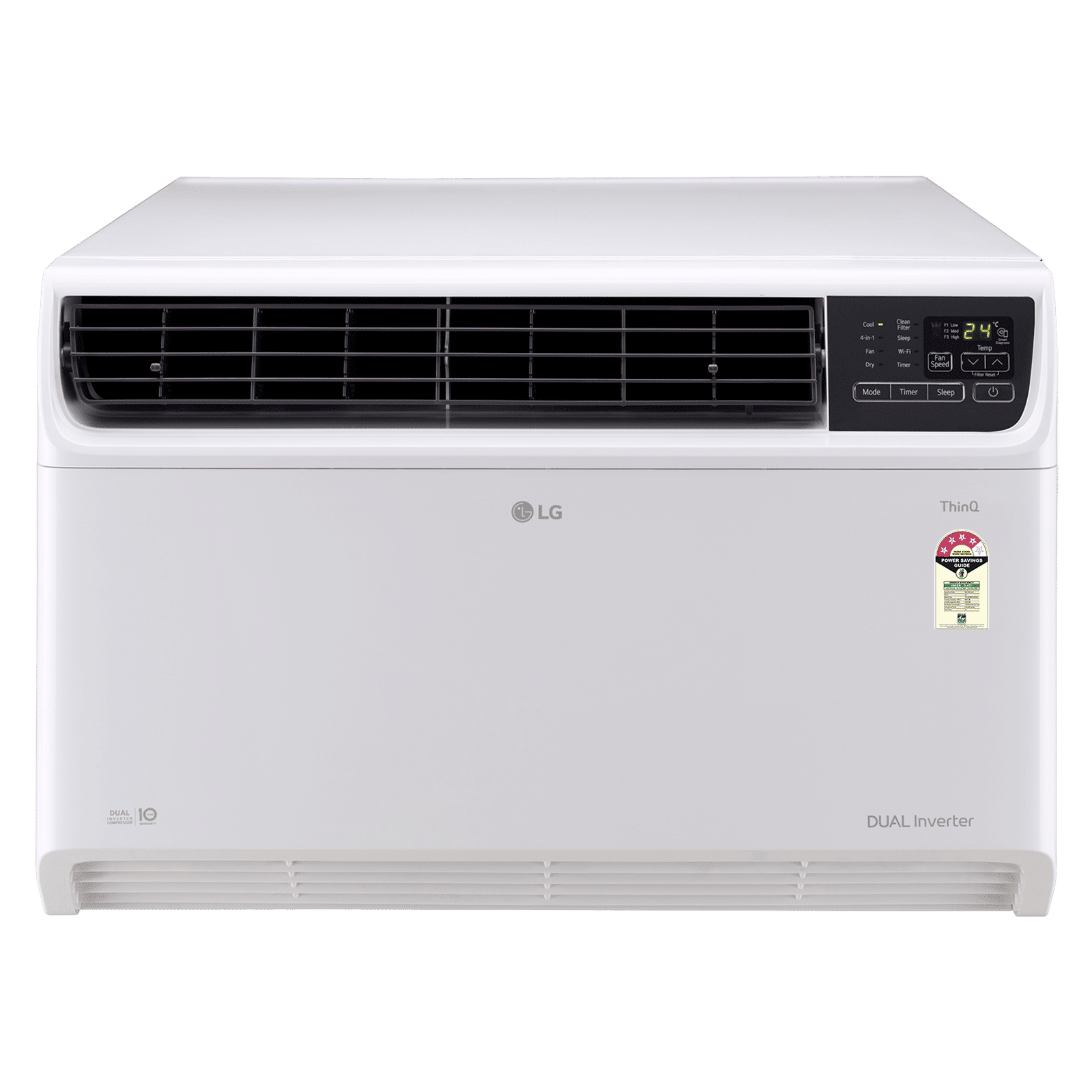 LG TW 4 in 1 Convertible 2 Ton 4 Star Dual Inverter Window Smart AC with Wi-Fi Supported (Copper Condenser, TW-Q24WWYA.ASLG) LG TW 4 in 1 Convertible 2 Ton 4 Star Dual Inverter Window Smart AC with Wi-Fi Supported (Copper Condenser, TW-Q24WWYA.ASLG)_1