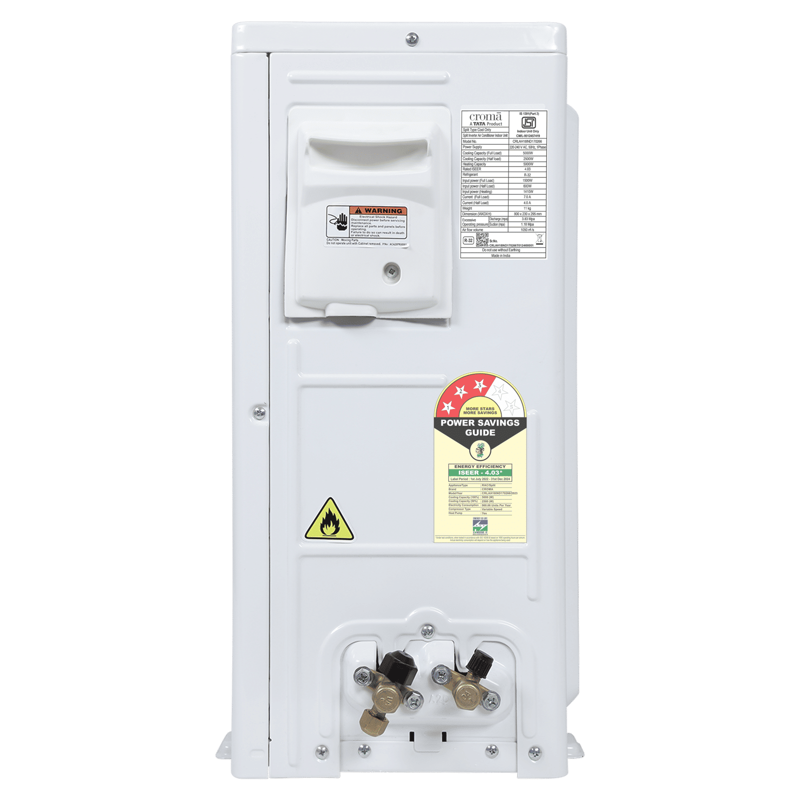 Croma 5 in 1 Convertible 1.5 Ton 3 Star Hot & Cold Split AC with PM 2.5 Filter (Copper Condenser, CRLAH18IND170266) Croma 5 in 1 Convertible 1.5 Ton 3 Star Hot & Cold Split AC with PM 2.5 Filter (Copper Condenser, CRLAH18IND170266)_14