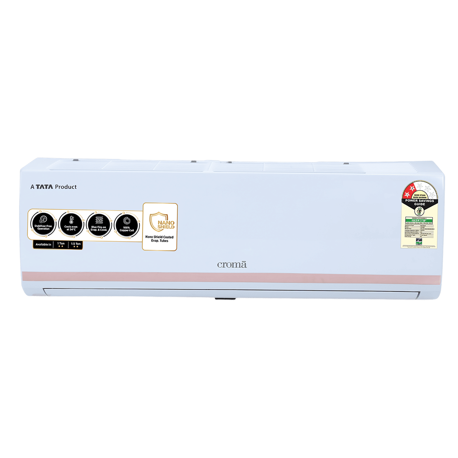 Croma 1.5 Ton 2 Star Split AC (Copper Condenser, Dust Filter) Croma 1.5 Ton 2 Star Split AC (Copper Condenser, Dust Filter)_1