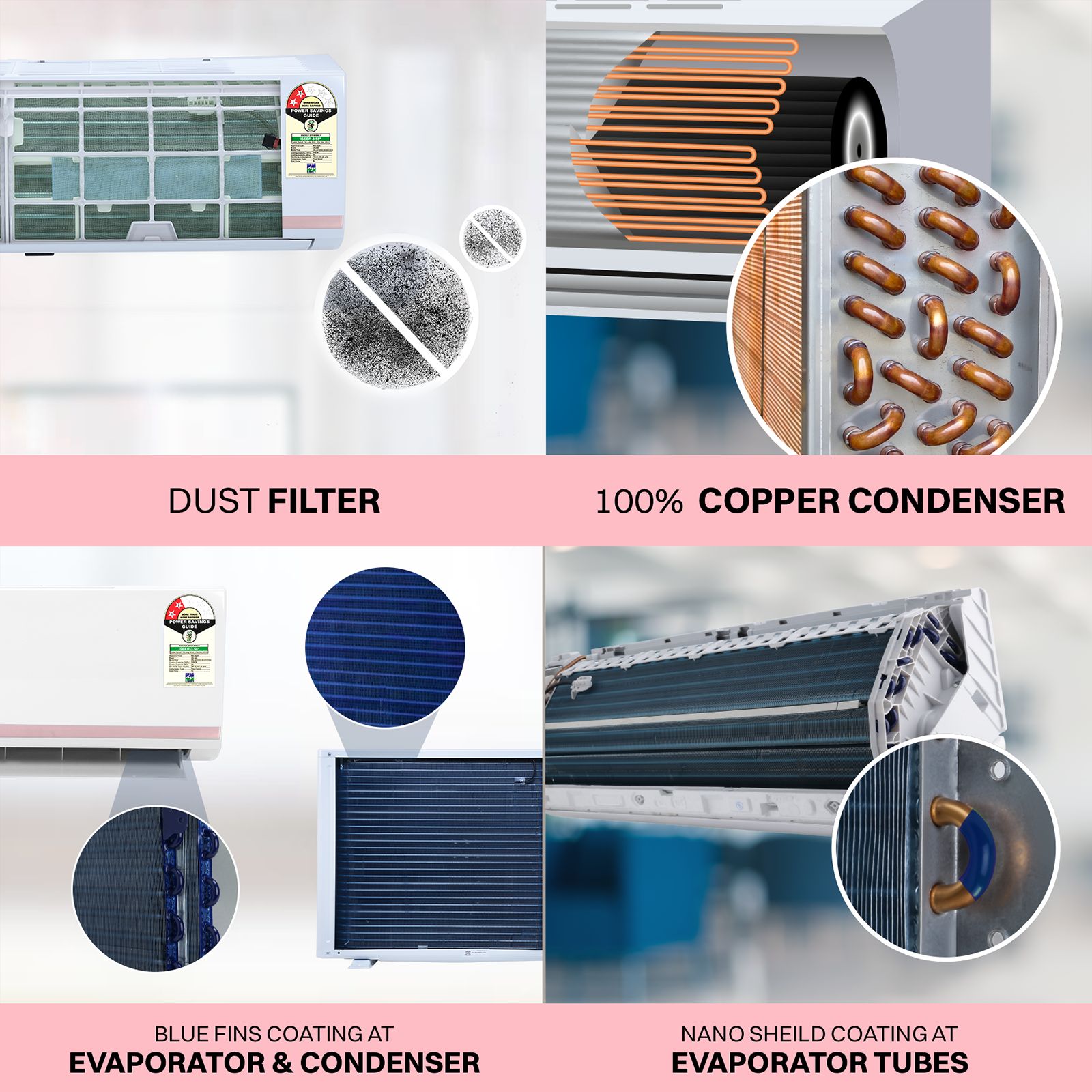 Croma 1.5 Ton 2 Star Split AC (Copper Condenser, Dust Filter) Croma 1.5 Ton 2 Star Split AC (Copper Condenser, Dust Filter)_13