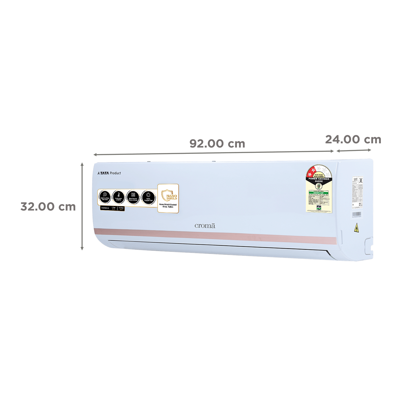 Croma 1.5 Ton 2 Star Split AC (Copper Condenser, Dust Filter) Croma 1.5 Ton 2 Star Split AC (Copper Condenser, Dust Filter)_4