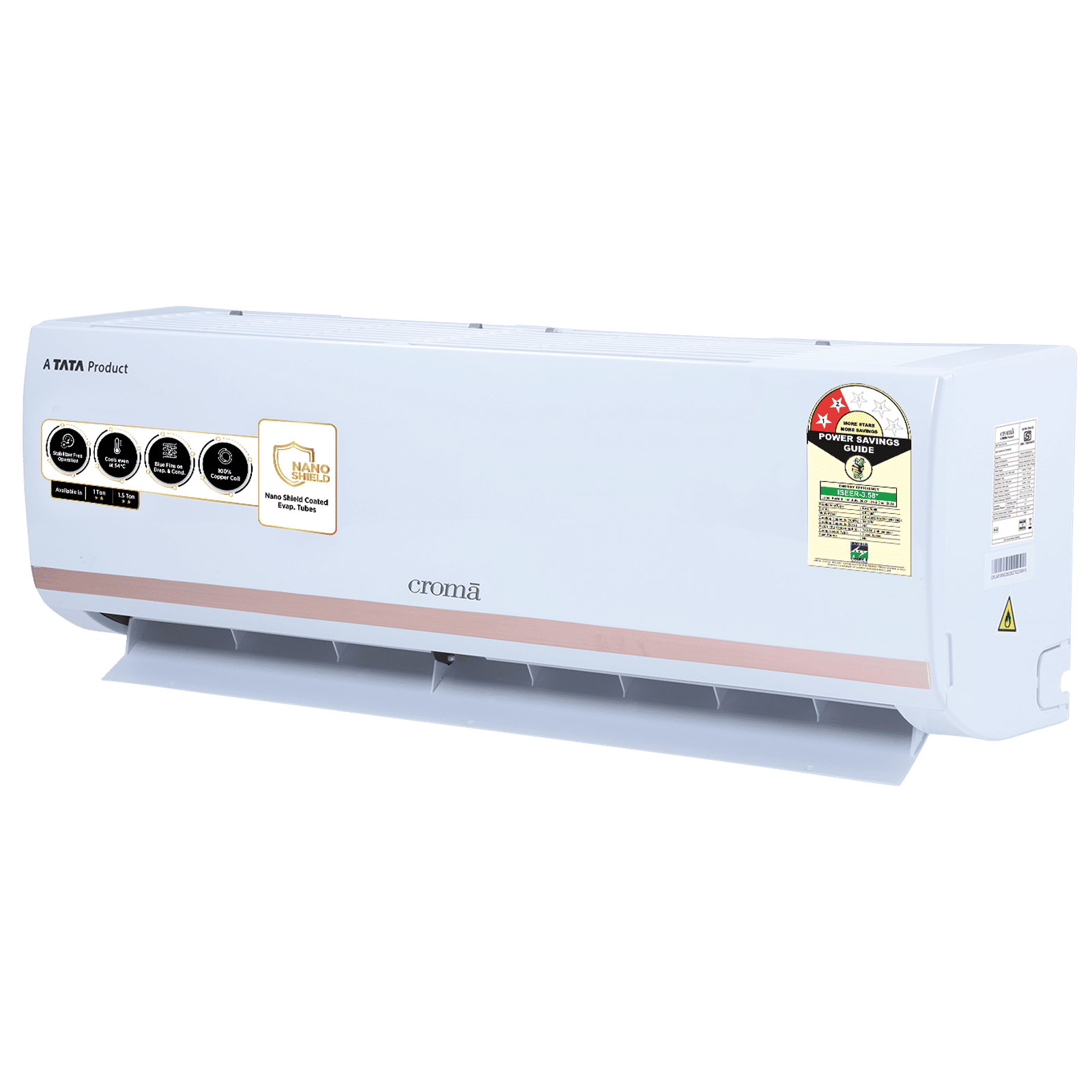 Croma 1.5 Ton 2 Star Split AC (Copper Condenser, Dust Filter) Croma 1.5 Ton 2 Star Split AC (Copper Condenser, Dust Filter)_8