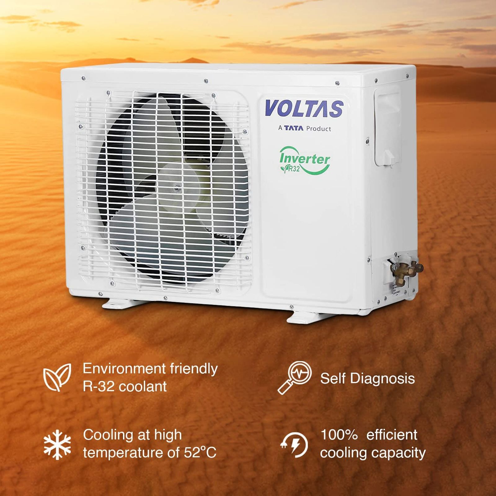 VOLTAS 103V Vectra Pearl 4 in 1 Convertible 0.8 Ton 3 Star Inverter Split AC with Turbo Cooling (Copper Condenser) VOLTAS 103V Vectra Pearl 4 in 1 Convertible 0.8 Ton 3 Star Inverter Split AC with Turbo Cooling (Copper Condenser)_3
