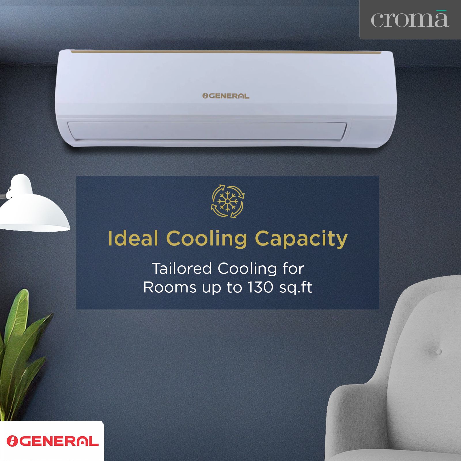 O GENERAL BMA Series 1.1 Ton 2 Star Split AC (Copper Condense, ASGA14BMAA-B) O GENERAL BMA Series 1.1 Ton 2 Star Split AC (Copper Condense, ASGA14BMAA-B)_6