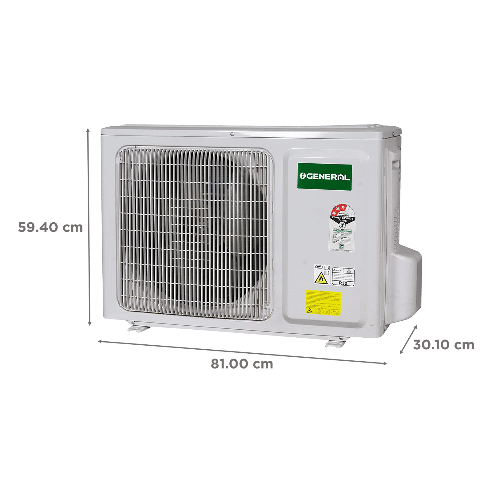 O GENERAL BMA Series 1.5 Ton 2 Star Split AC (Copper Condenser, Dust Filter, ASGA18BMAA-B)_5