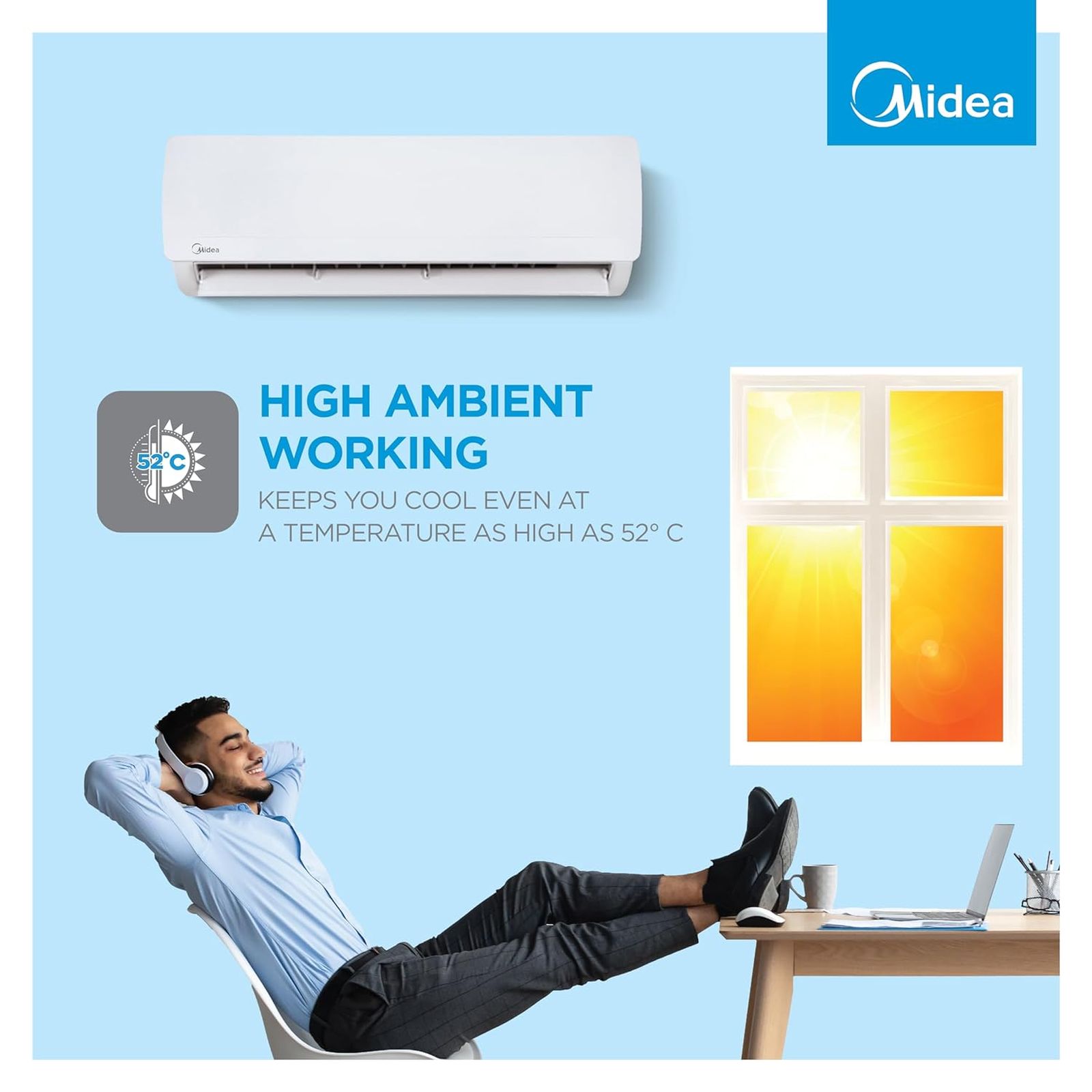 Midea Santis Pro Plus Deluxe 4 in 1 Convertible 1.5 Ton 3 Star Inverter Split AC with Auto Cleanser (Copper Condenser, MAI18SP3R34F0)_8