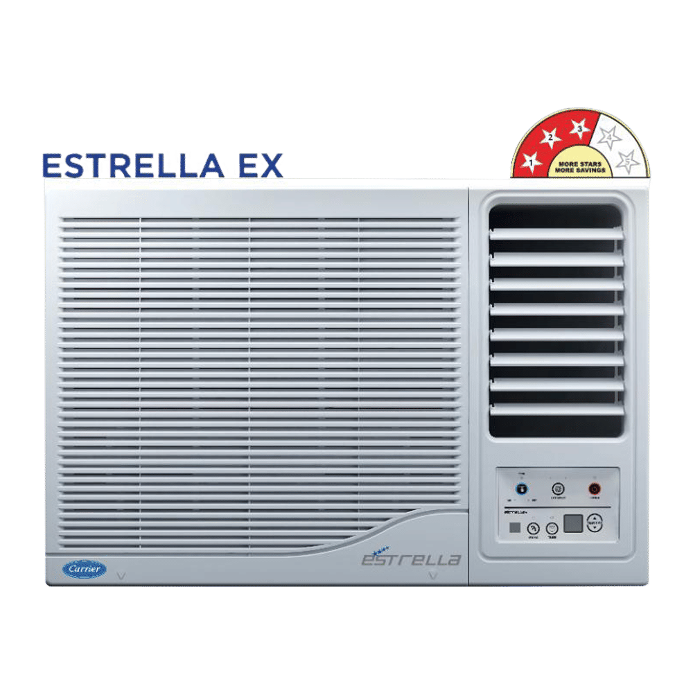 Carrier Estrella Ex 1 Ton 3 Star Fixed Speed Window AC (Copper Condenser, Dust Filter, CAW12EC3R34F0)_9